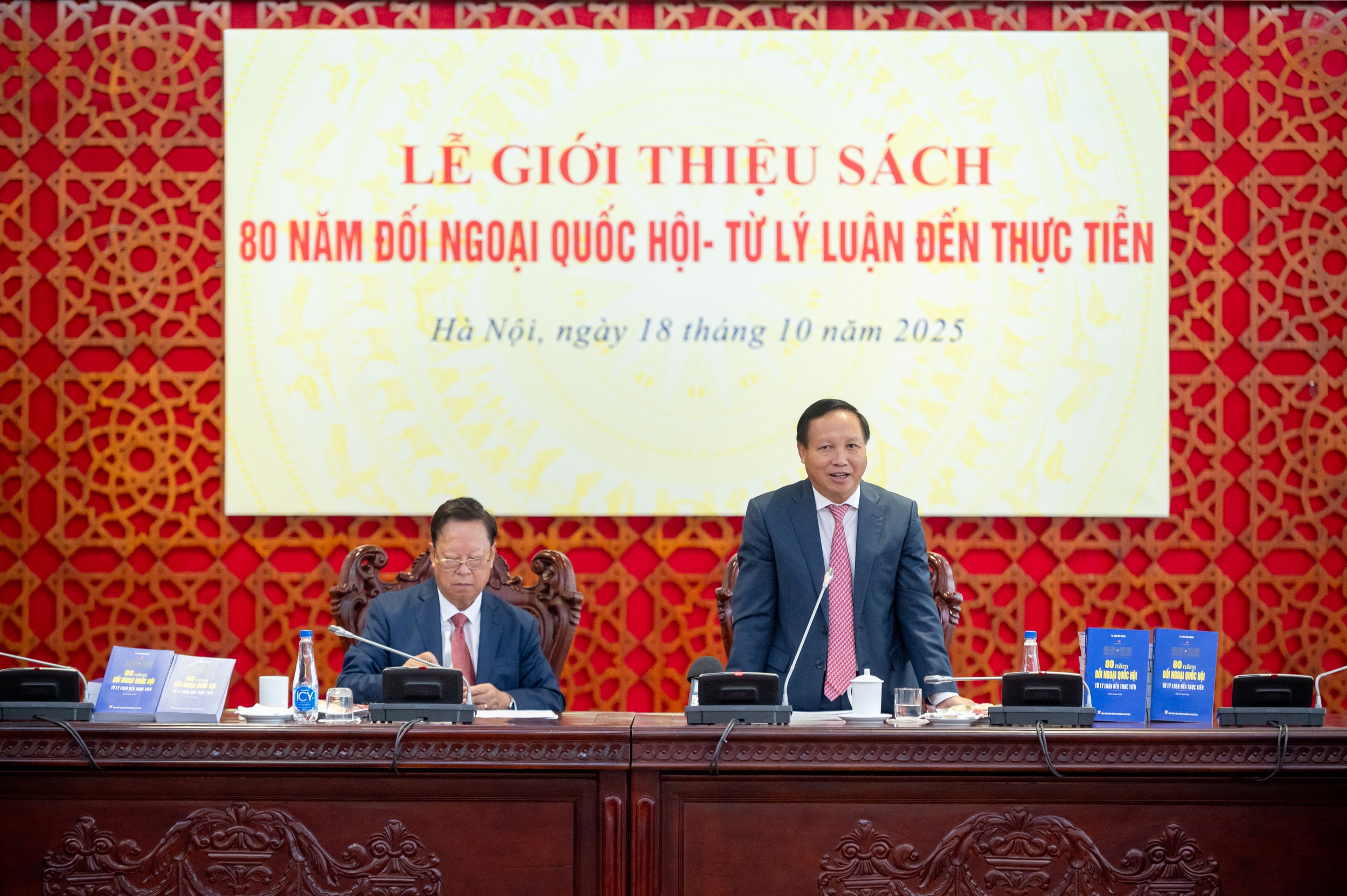 TS. Ngô Đức Mạnh, nguyên Phó Chủ nhiệm Ủy ban Đối ngoại, nguyên Đại sứ Việt Nam tại Liên bang Nga khẳng định vai trò của đối ngoại Quốc hội trong tiến trình phát triển, hội nhập đất nước. Ảnh: P