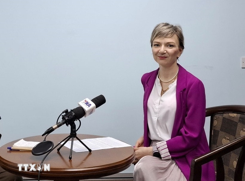Tiến sỹ Julia Roknifard. (Ảnh: Thành Trung/TTXVN)