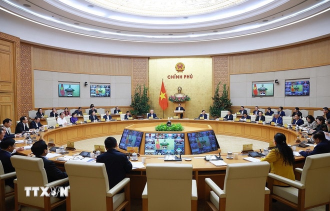 Phiên họp Chính phủ Thường kỳ tháng 01 năm 2026 trực tuyến với các địa phương. (Ảnh: Dương Giang/TTXVN) ttxvn-0402-thu-tuong-phien-hop-chinh-phu-thang-1-7.jpg