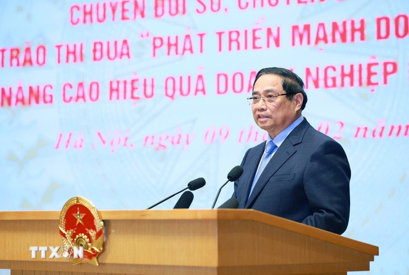 Thủ tướng Phạm Minh Chính phát động Phong trào thi đua “Đổi mới sáng tạo, phát triển khoa học, công nghệ, chuyển đổi số, chuyển đổi xanh” “Phát triển mạnh doanh nghiệp tư nhân, nâng cao hiệu quả doanh nghiệp Nhà nước.