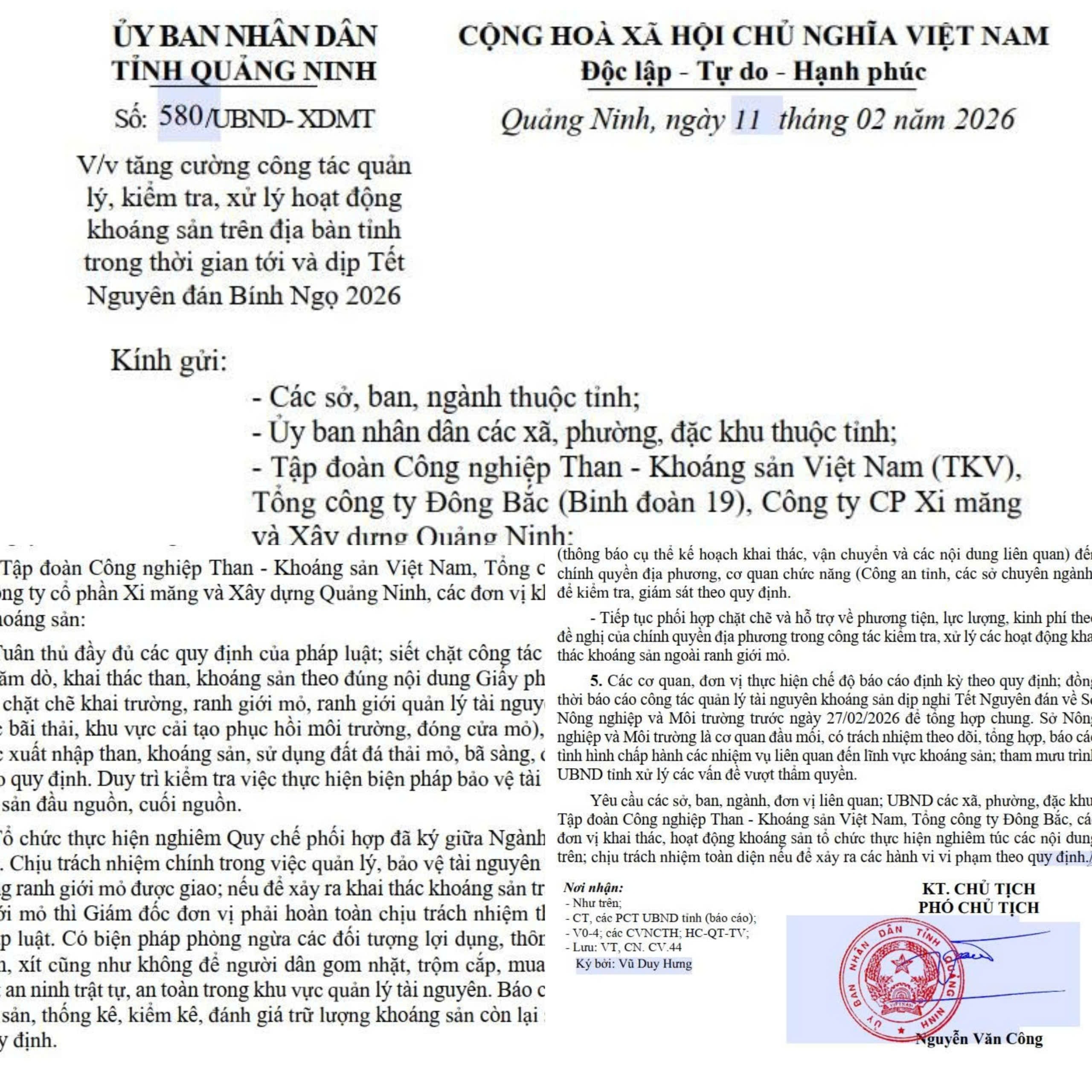 kiem tra xu ly hoat dong khoang san