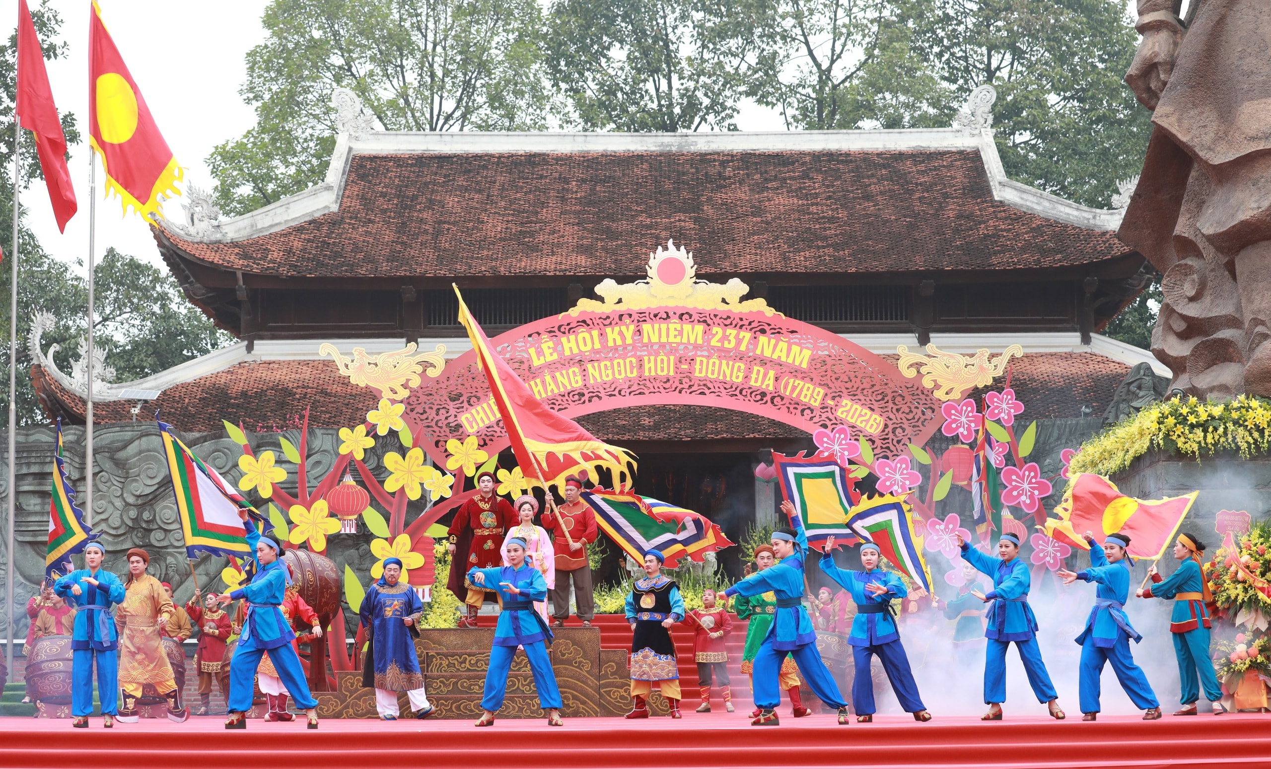 Tiết mục biểu diễn tại lễ kỷ niệm Chiến thắng Ngọc Hồi - Đống Đa