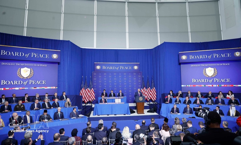 The inaugural meeting of the Gaza Board of Peace in Washington D.C, the US (Photo: VNA)