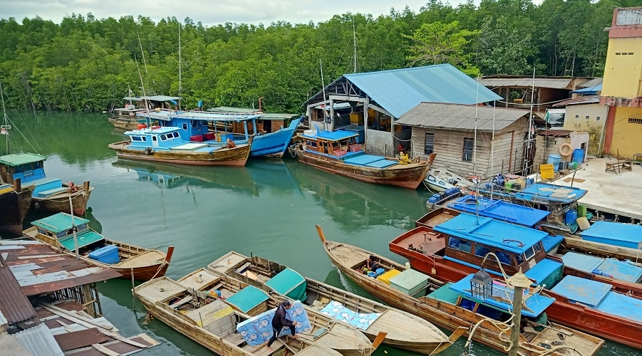 Fishing village in Northern Bintan Island, Indonesia