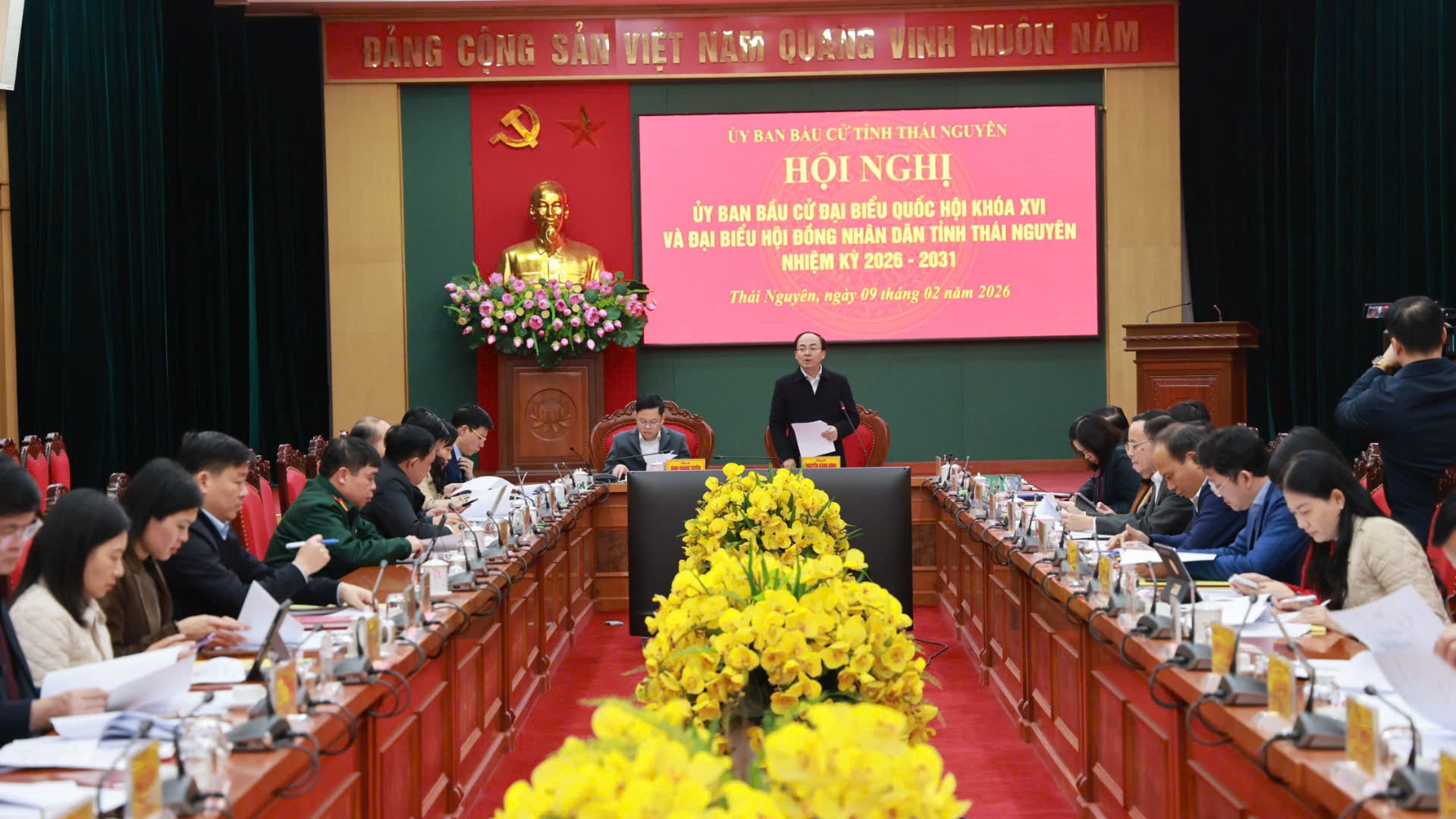 Hội nghị Ủy ban Bầu cử đại biểu Quốc hội khóa XIV và đại biểu HĐND tỉnh Thái Nguyên, nhiệm kỳ 2026-2031.