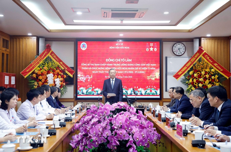 Tổng Bí thư Tô Lâm phát biểu. (Ảnh: Thống Nhất/TTXVN)