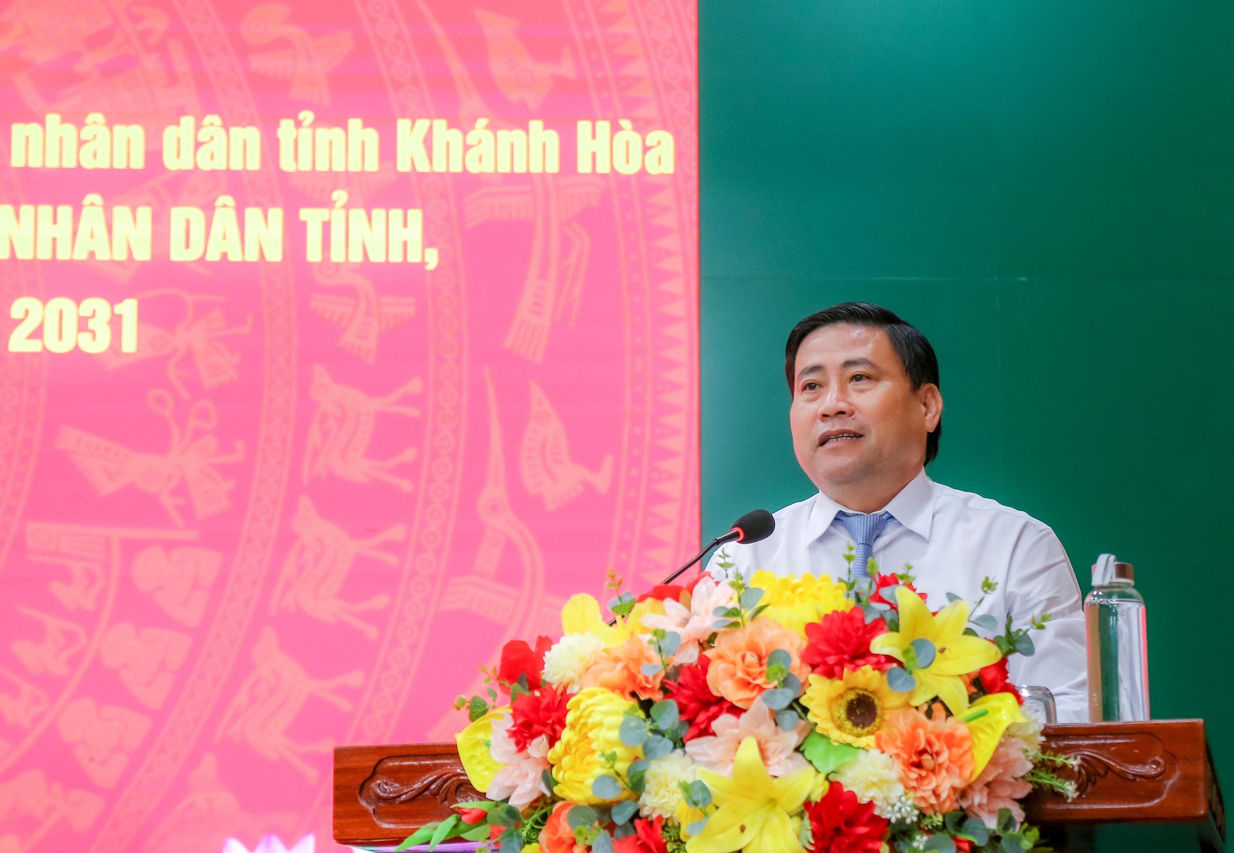 Phó Bí thư Tỉnh ủy, Chủ tịch HĐND tỉnh Lâm Đông phát biểu