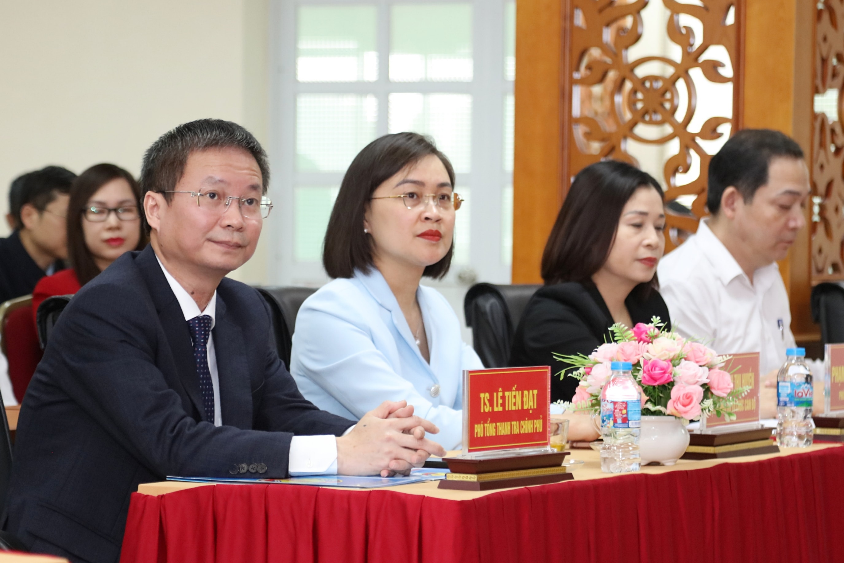 Phó Tổng Thanh tra Chính phủ Lê Tiến Đạt dự và phát biểu chỉ đạo tại lễ khai giảng. Ảnh: An Nhiên