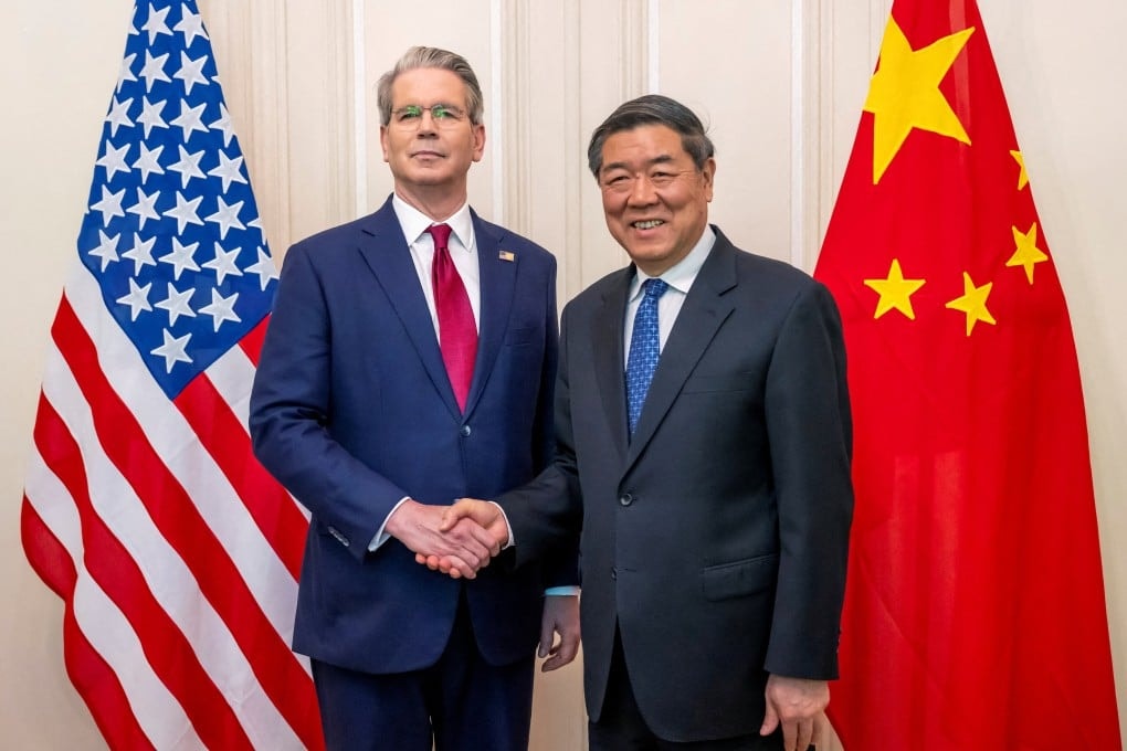 (From left to right) US Secretary of the Treasury Scott Bessent will meet with Chinese Vice Premier He Lifeng in Paris for high-level trade talks, in the lead-up to US President Donald Trump’s forthcoming Beijing visit. Photo: Reuters