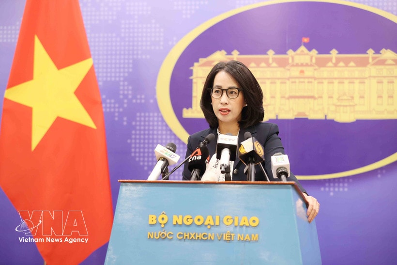 Spokesperson of the Ministry of Foreign Affairs Pham Thu Hang (Photo: VNA)