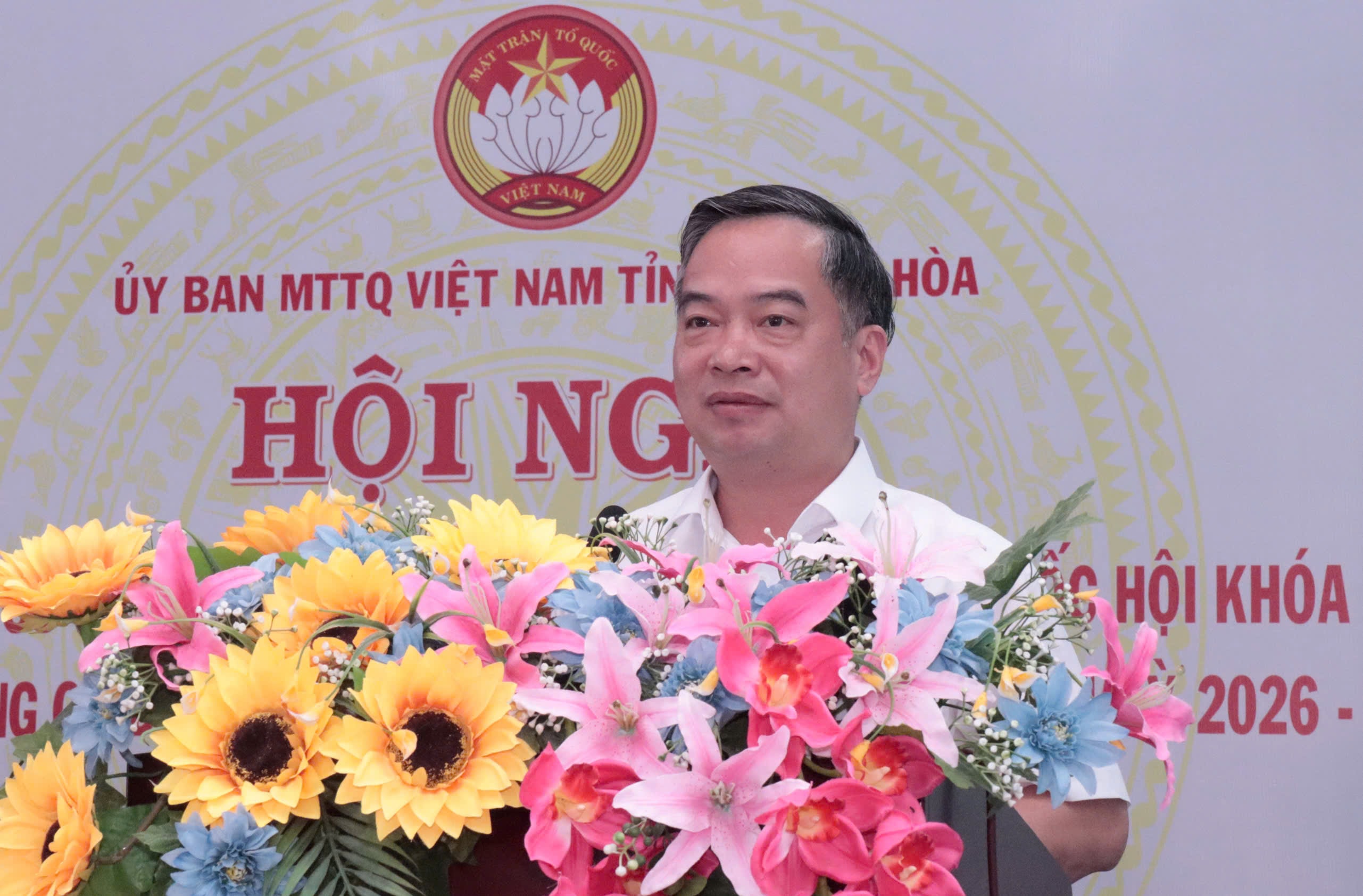 Giám đốc Công an tỉnh Khánh Hòa Nguyễn Hữu Phước trình bày chương trình hành động
