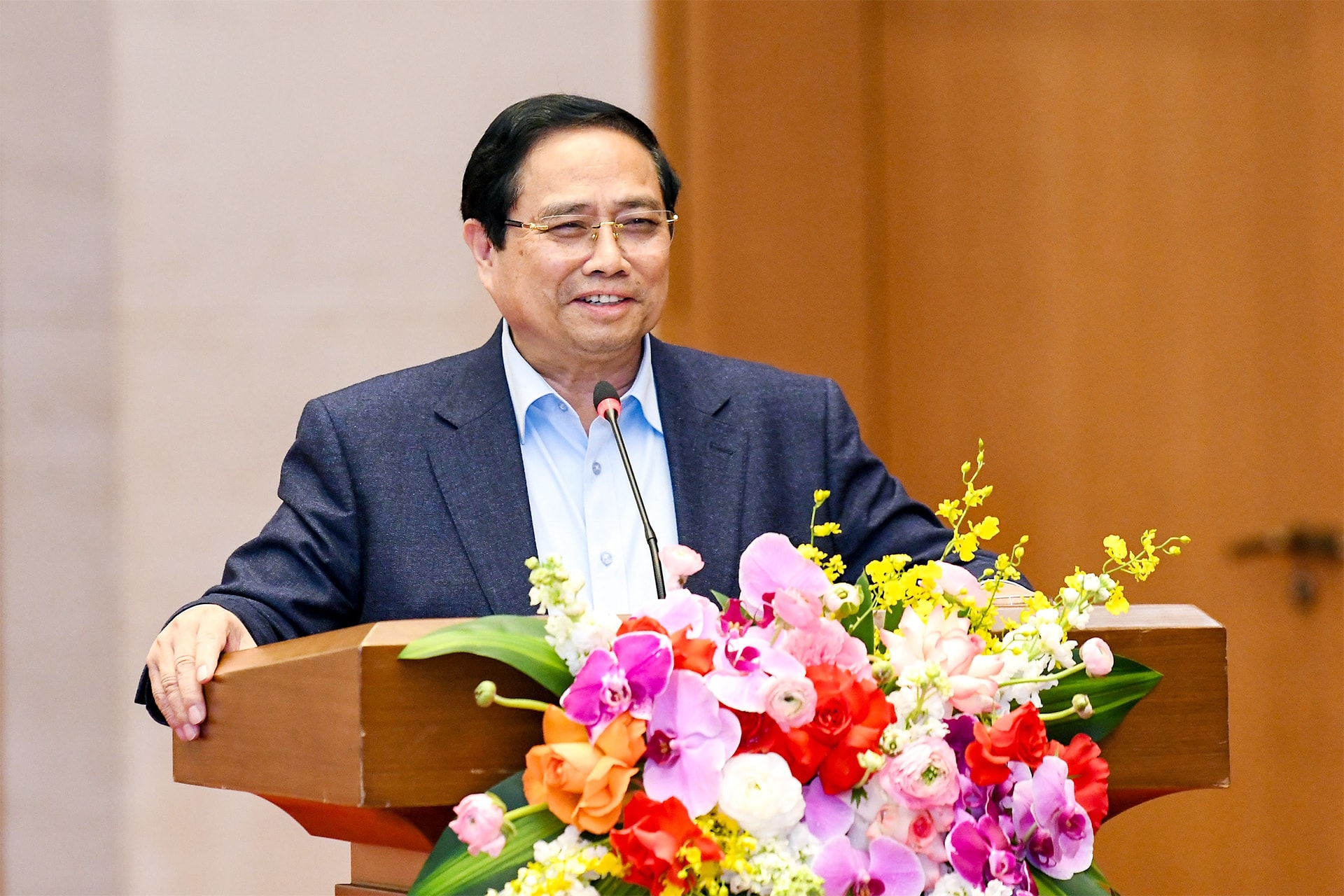 Thủ tướng Chính phủ Phạm Minh Chính phát biểu tại hội nghịDSC_4220