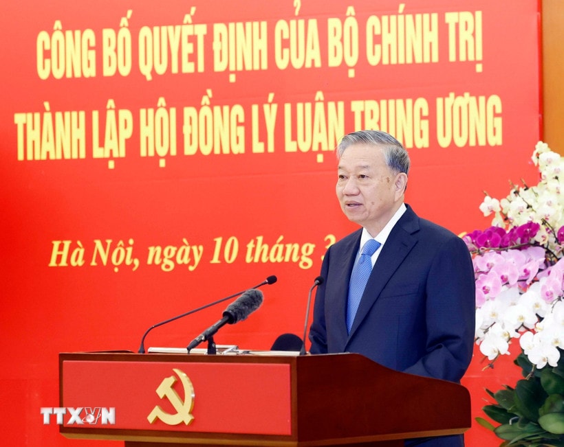 Tổng Bí thư Tô Lâm phát biểu chỉ đạo. (Ảnh: Thống Nhất/TTXVN)