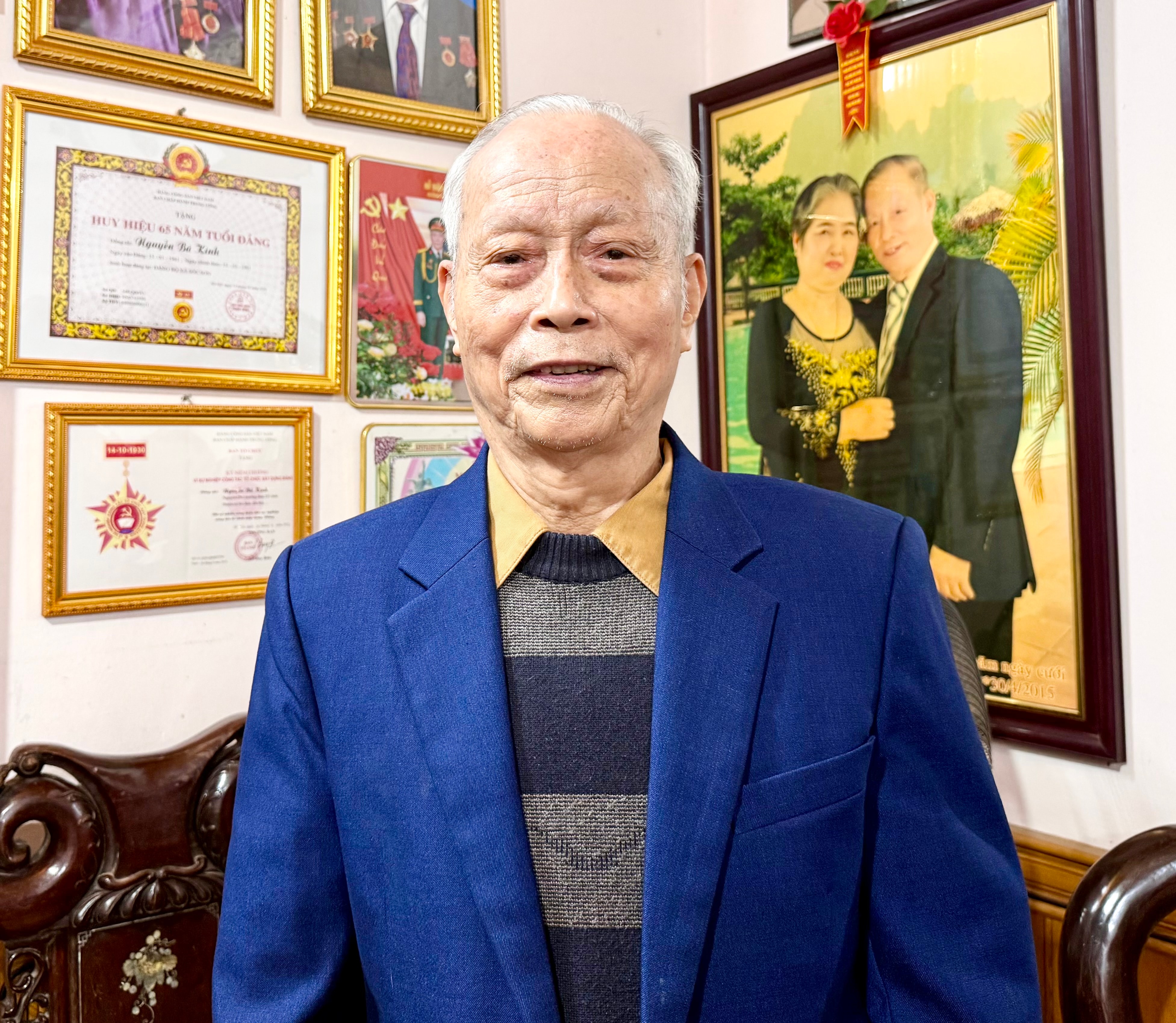 Cử tri Nguyễn Bá Kính, xã Sóc Sơn, thành phố Hà Nội. Ảnh: Hải Dương