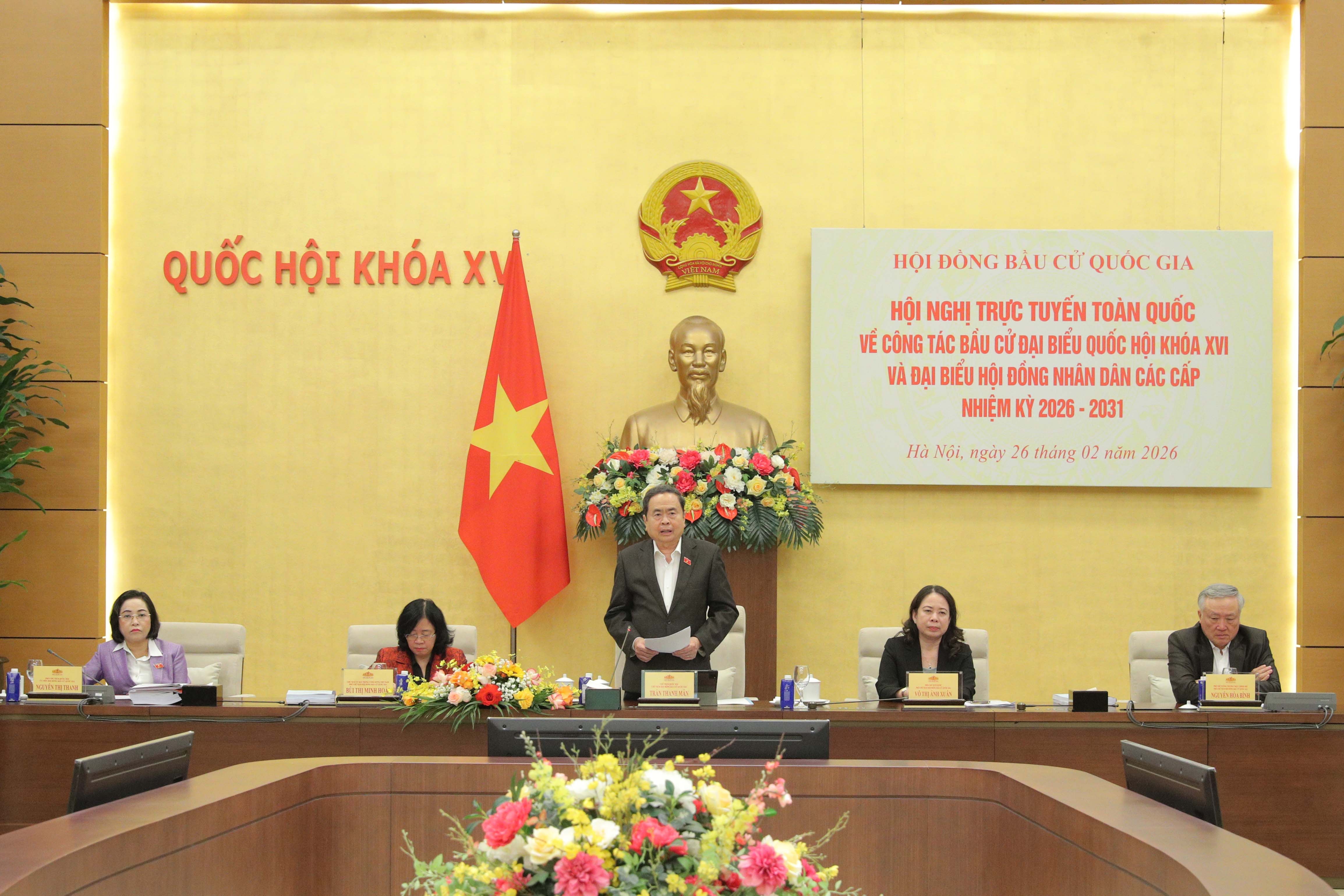 Chủ tịch Quốc hội Trần Thanh Mẫn phát biểu