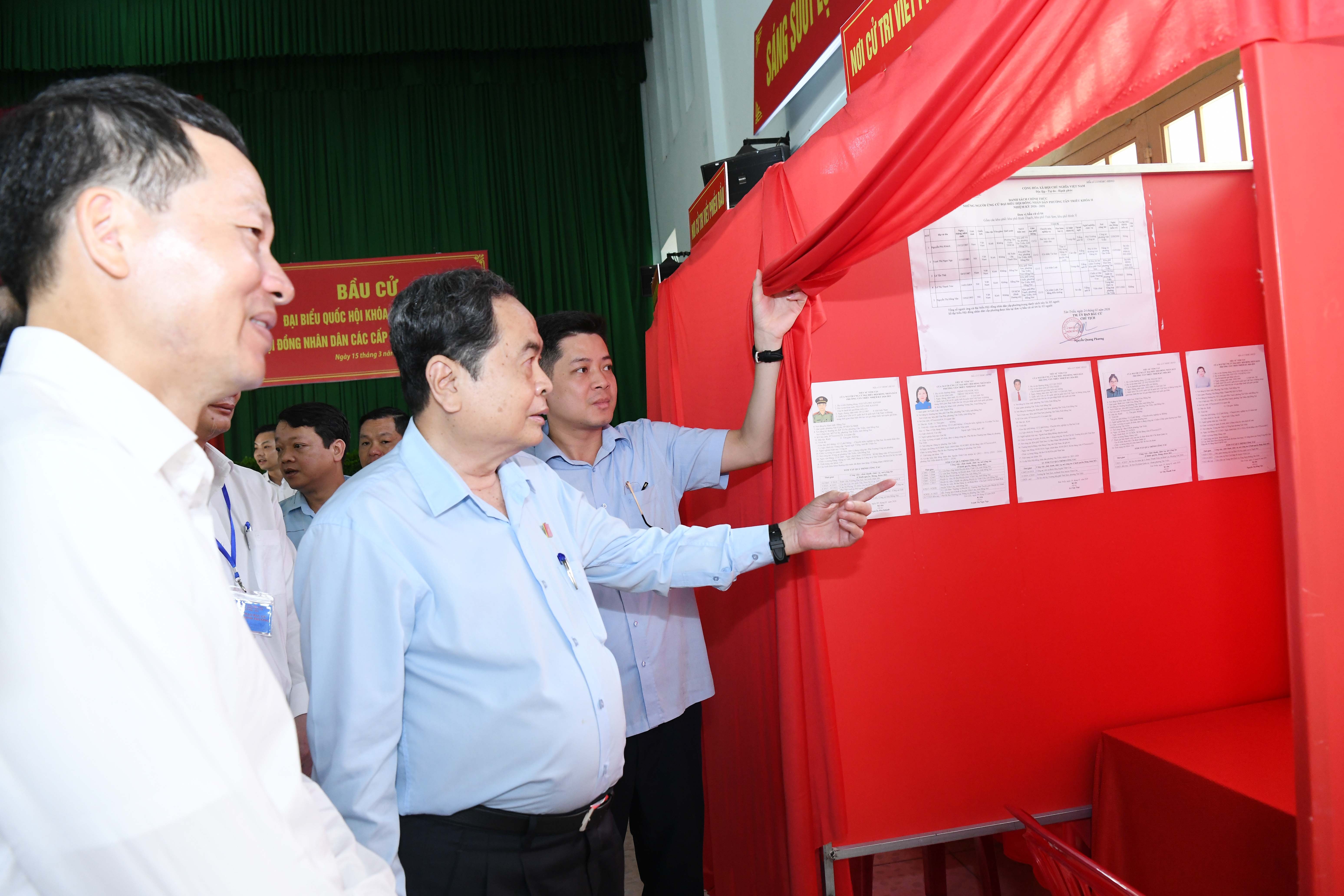 CTQH kiểm tra công tác bầu cử tại khu vực bỏ phiếu số 17, phường Tân Triều, tỉnh Đồng NaiDSC_3826