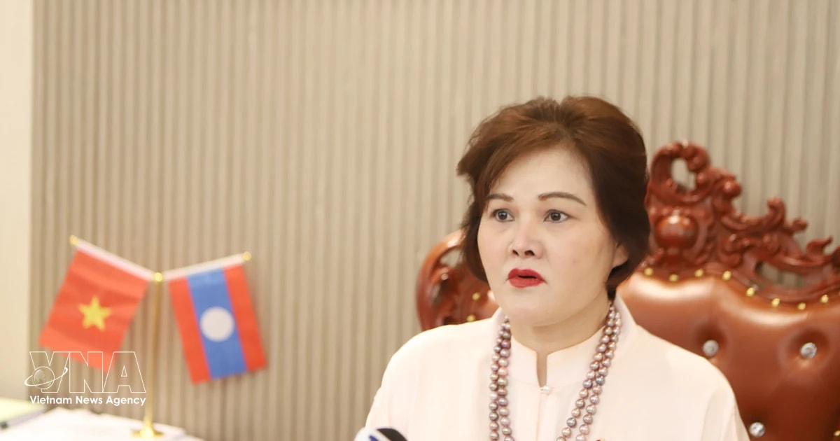 Pham Thi Minh Huong, Standing Committee member of the General Association of Vietnamese in Laos, Vice President of the Business Association of Overseas Vietnamese (BAOOV), and Chairwoman and CEO of the Gold Phuc Company (Photo: VNA)