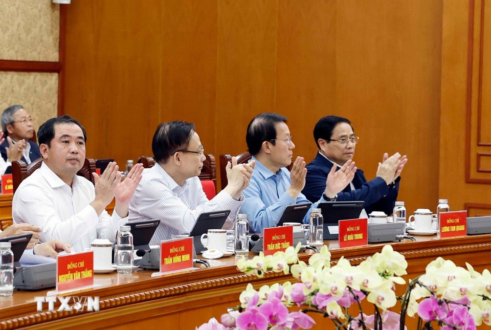 Các đại biểu dự phiên họp chuyên đề. (Ảnh: Thống Nhất/TTXVN)