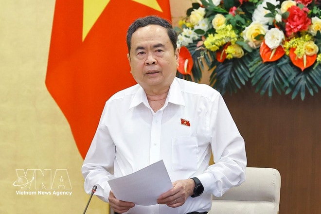 National Assembly Chairman Tran Thanh Man addresses the closing of the NA Standing Committee's 55th session on March 19. (Photo: VNA) National Assembly Chairman Tran Thanh Man addresses the closing of the NA Standing Committee's 55th session on March 19. (Photo: VNA)