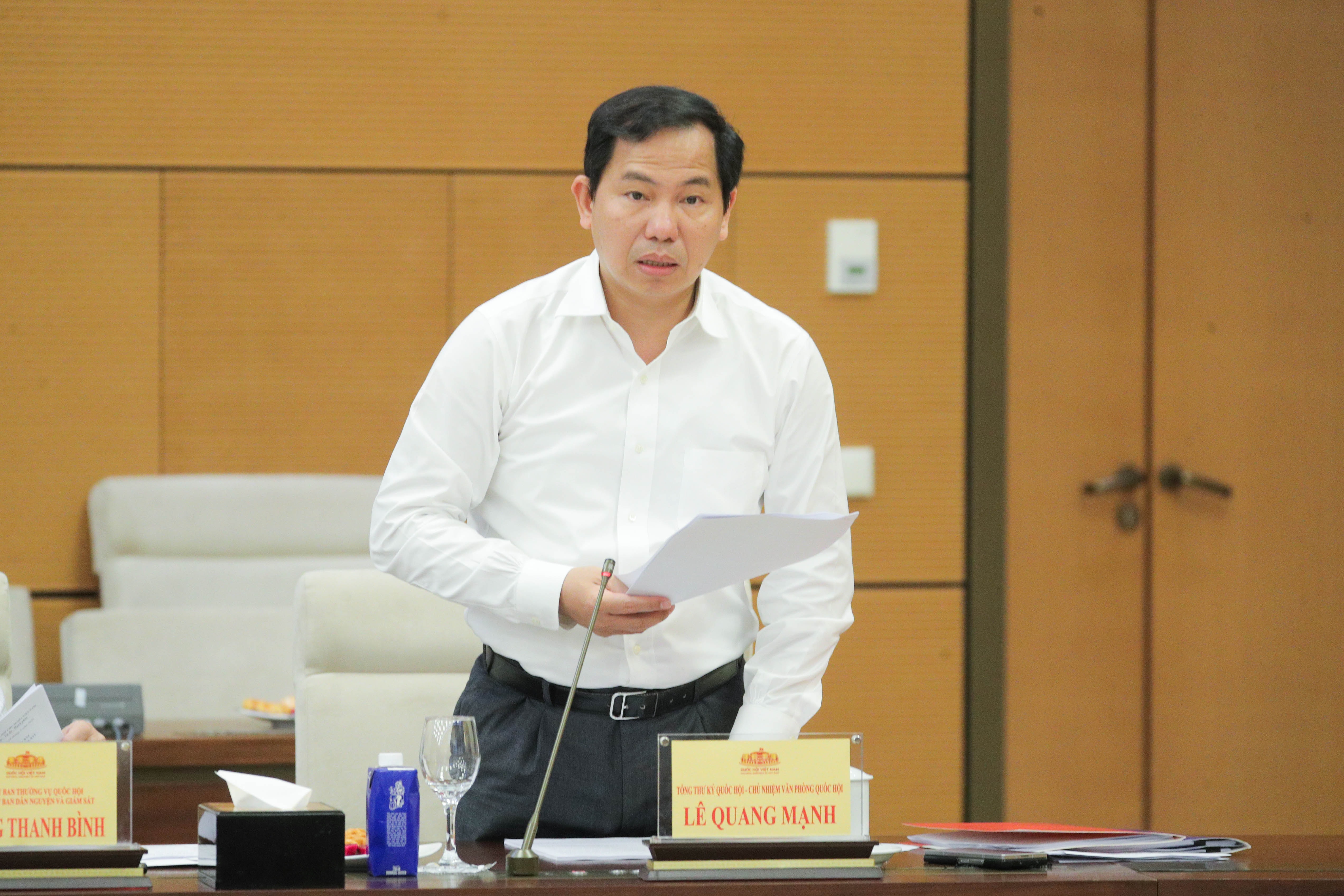 Tổng Thư ký Quốc hội, Chủ nhiệm Văn phòng Quốc hội Lê Quang Mạnh