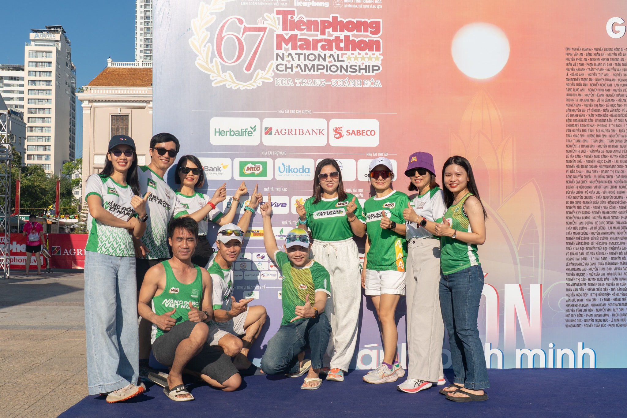 Đại diện từ nhãn hàng Nestlé MILO hào hứng tham dự giải chạy