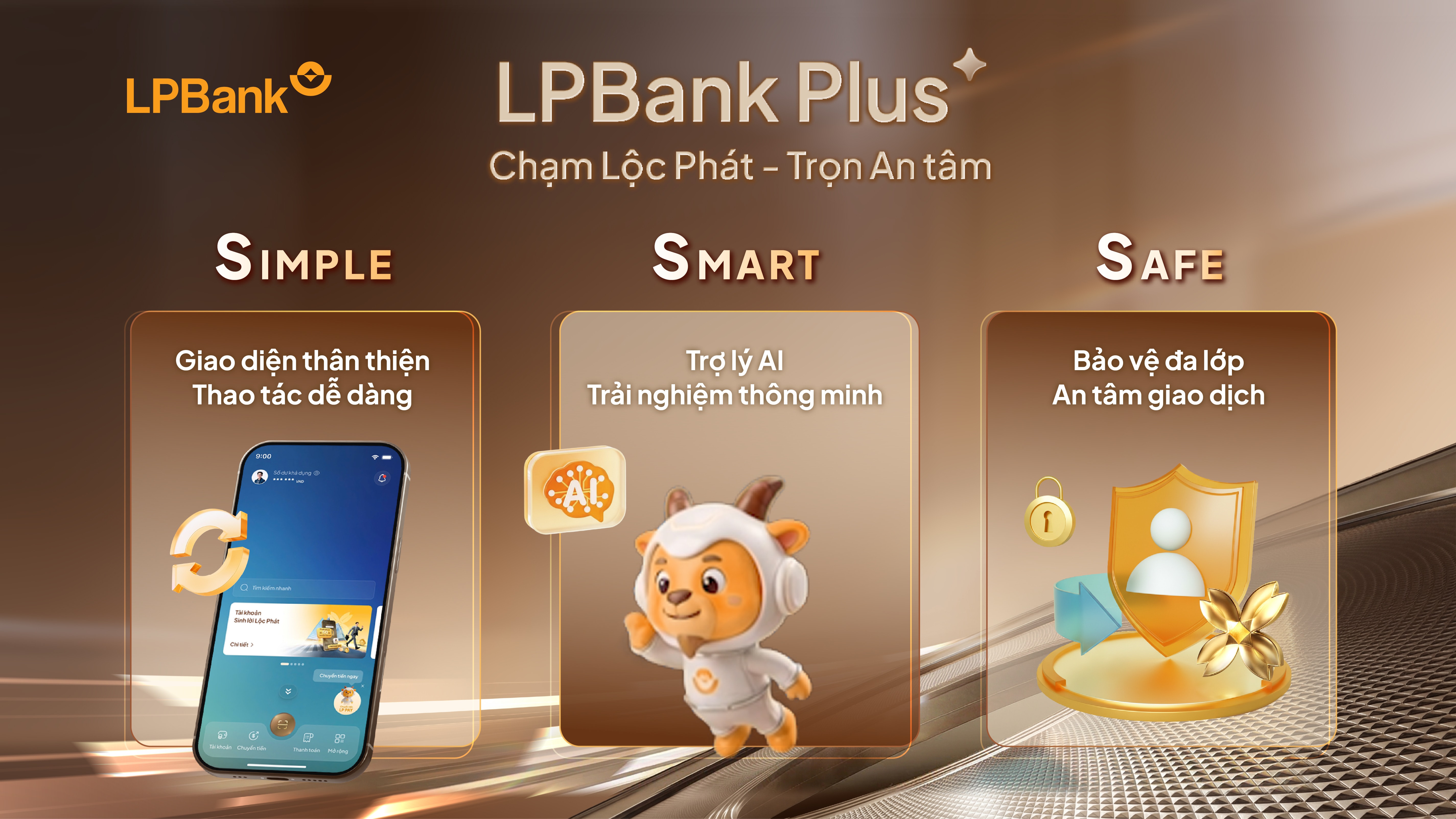 LPBank Plus – Ứng dụng ngân hàng số thế hệ mới, tích hợp trợ lý AI chuyển tiền bằng hội thoại. Ảnh: P