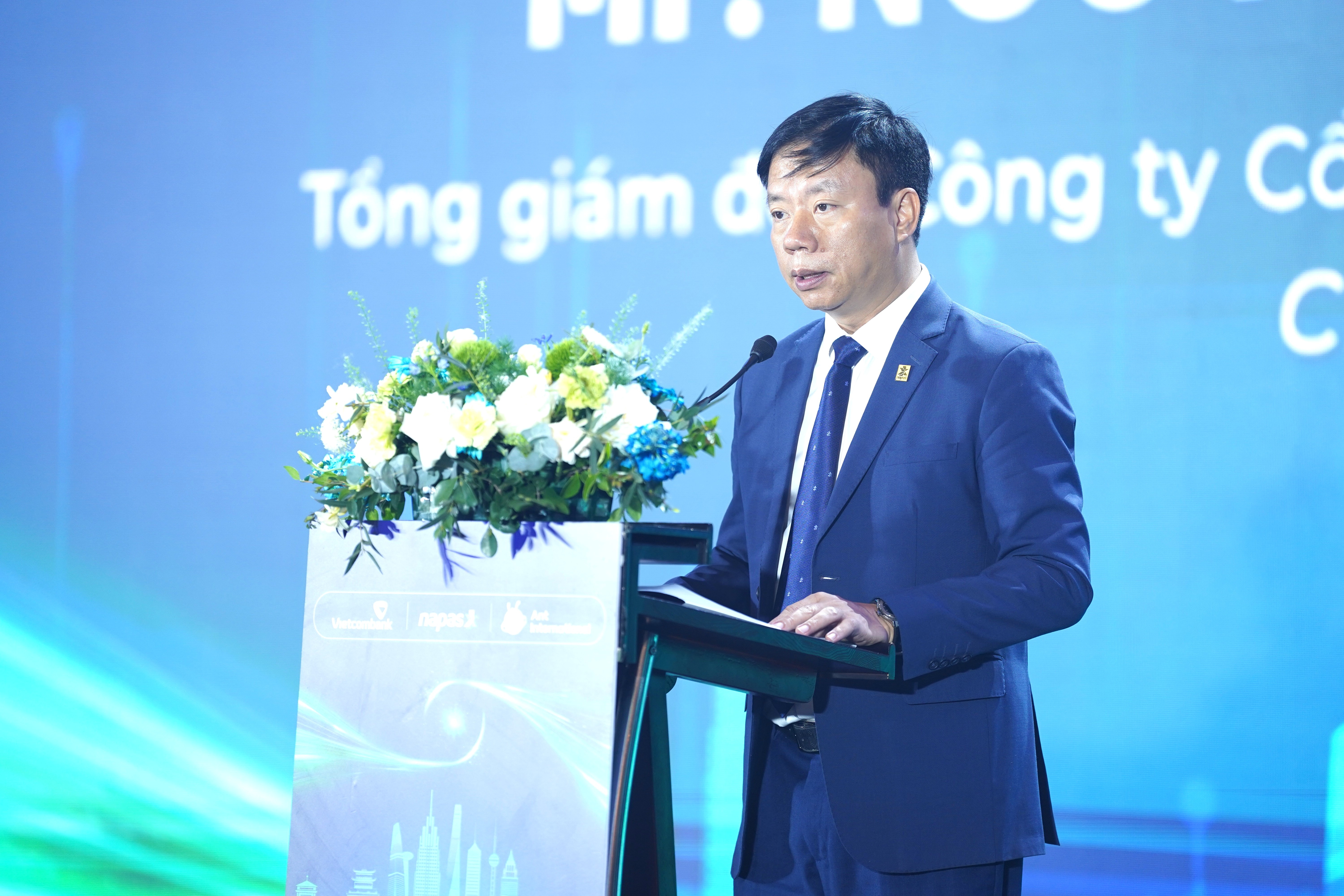 Ông Nguyễn Quang Minh - TGĐ Napas phát biểu tại sự kiện