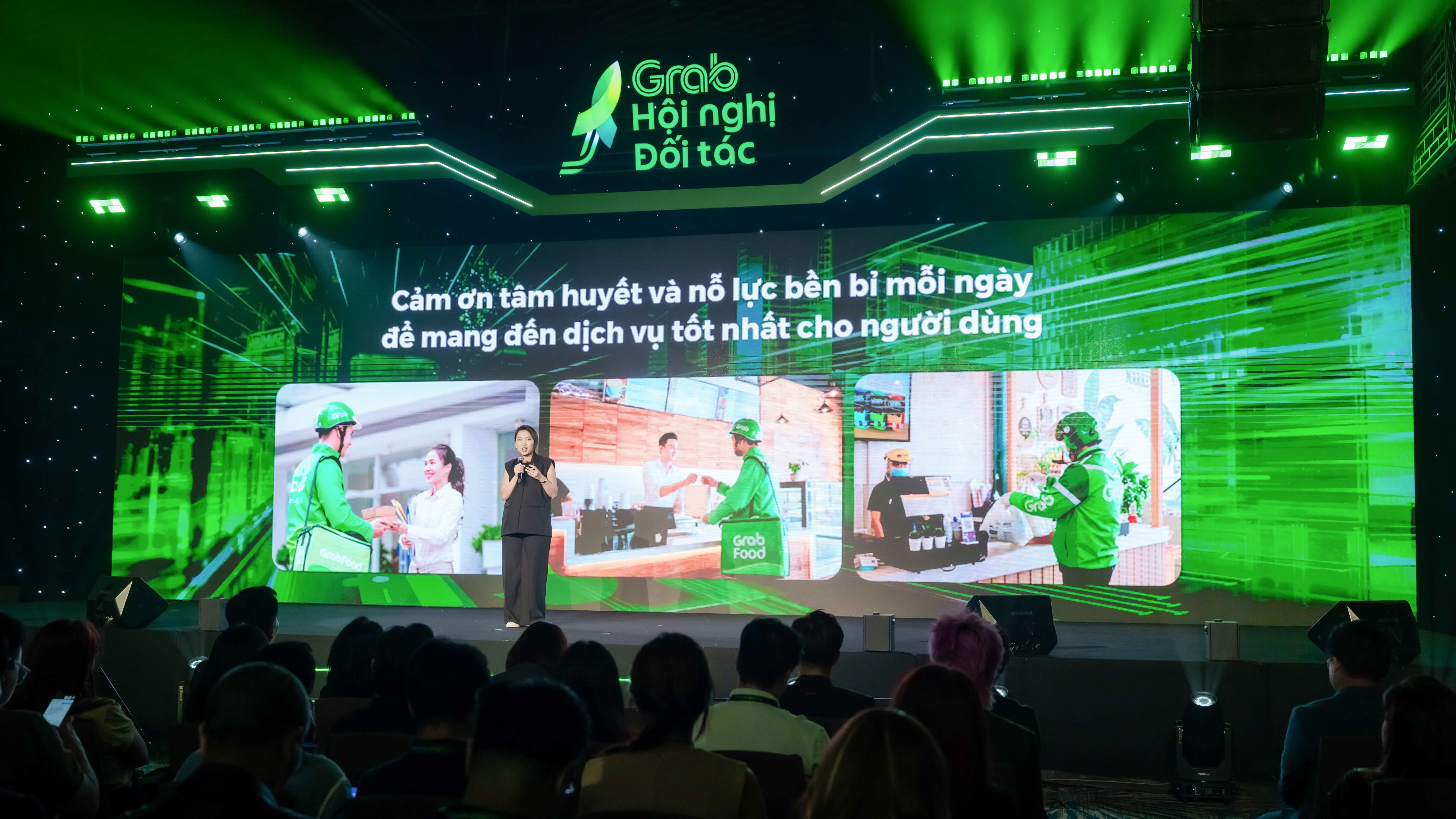 Bà Nguyễn Thanh Anh, Giám đốc Tiếp thị và Thương mại doanh nghiệp, Grab Việt Nam, chia sẻ tại sự kiện
