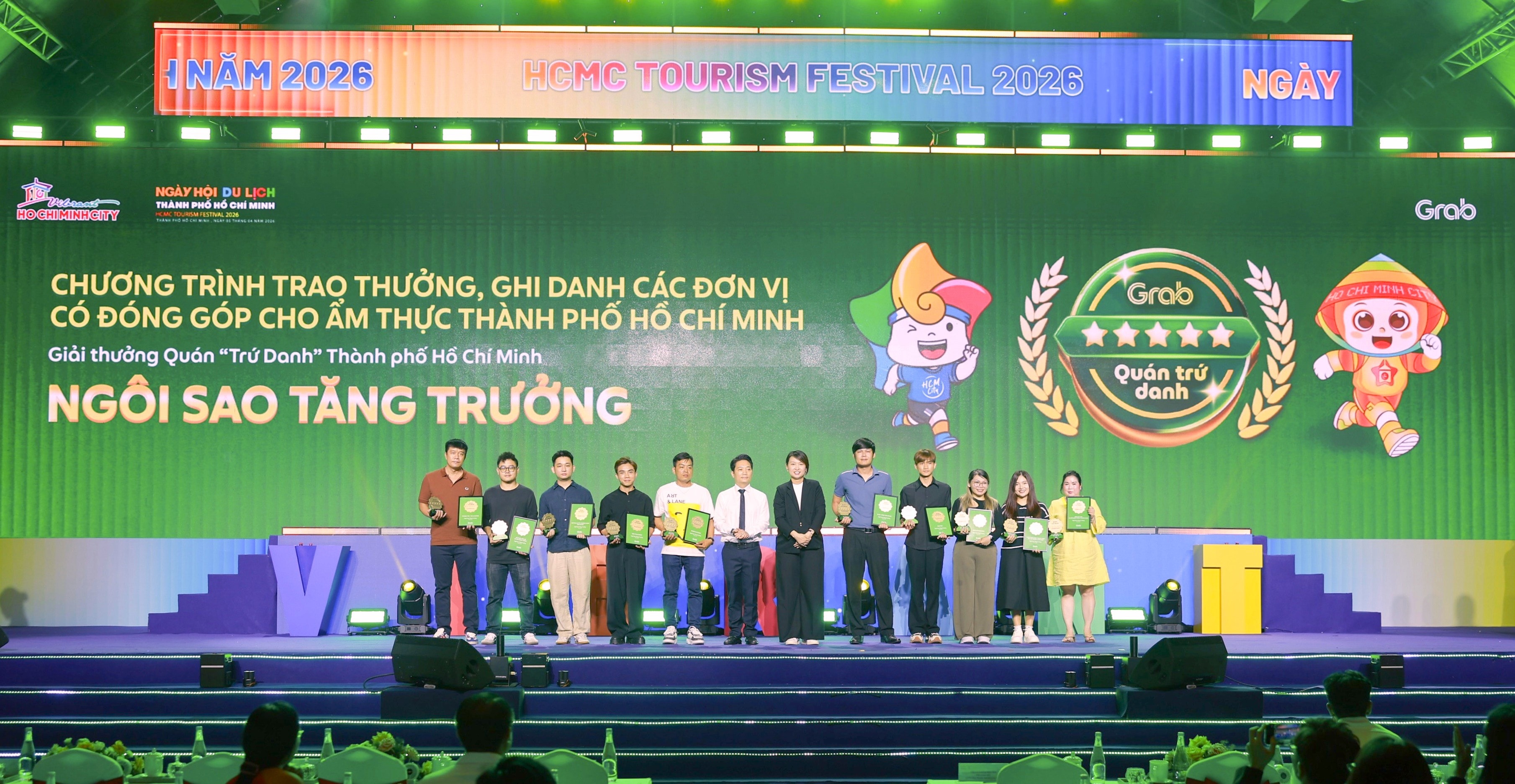 Grab Việt Nam vinh danh hàng loạt quán ăn tiêu biểu tại lễ trao giải Quán _Trứ Danh_ TP.HCM
