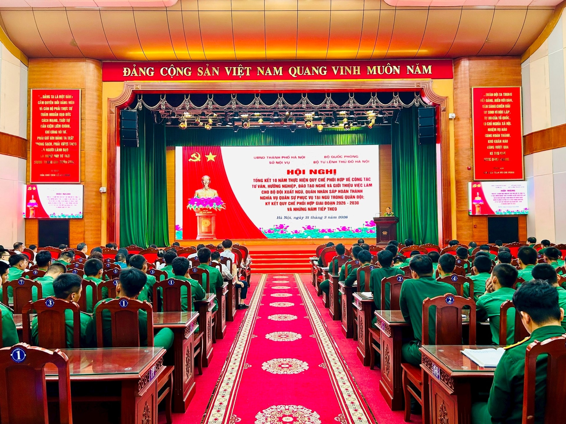 Hội nghị tổng kết 10 năm thực hiện Quy chế phối hợp giữa Sở Nội vụ Hà Nội và Bộ Tư lệnh Thủ đô Hà Nội