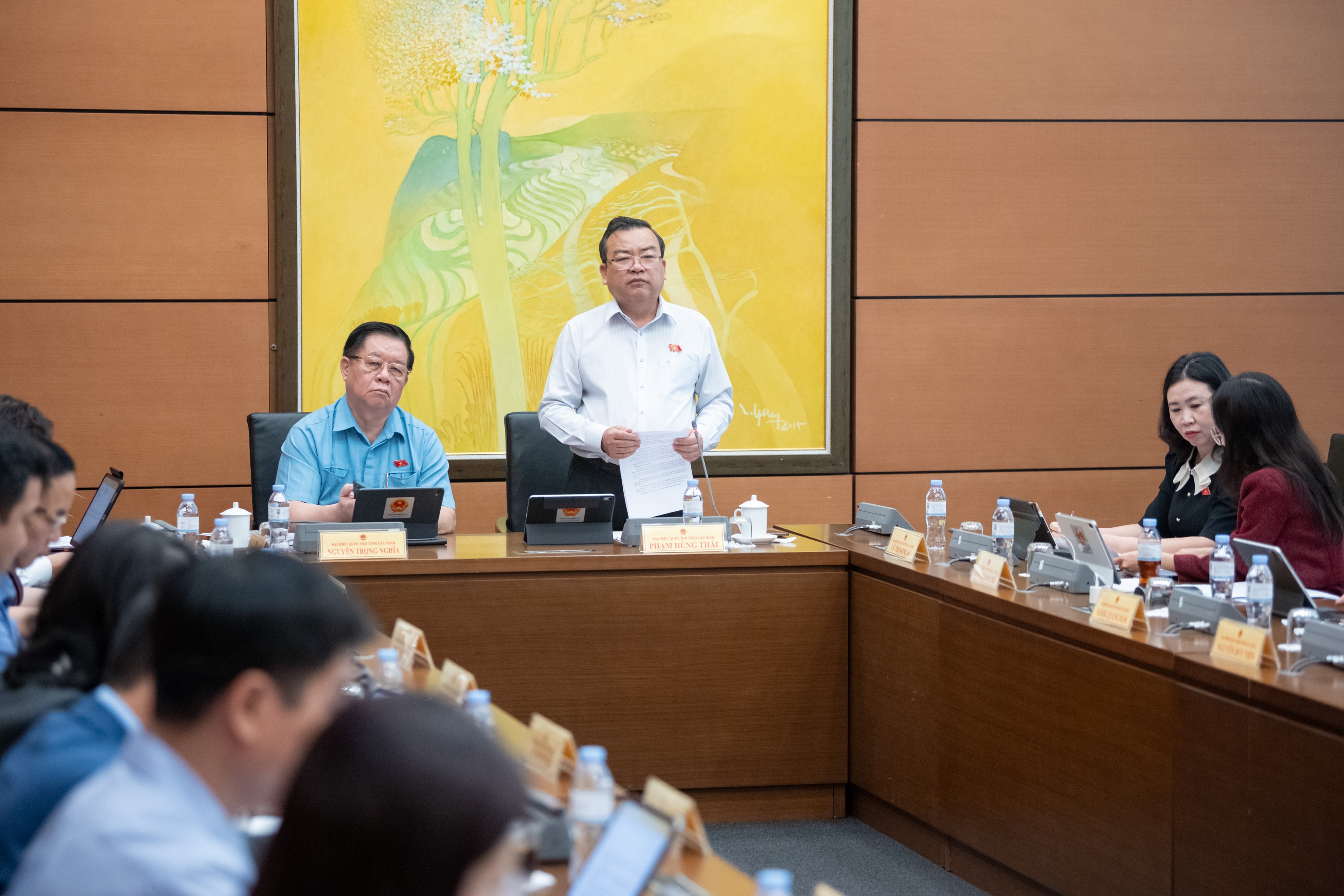 ĐBQH Phạm Hùng Thái (Tây Ninh) phát biểu.