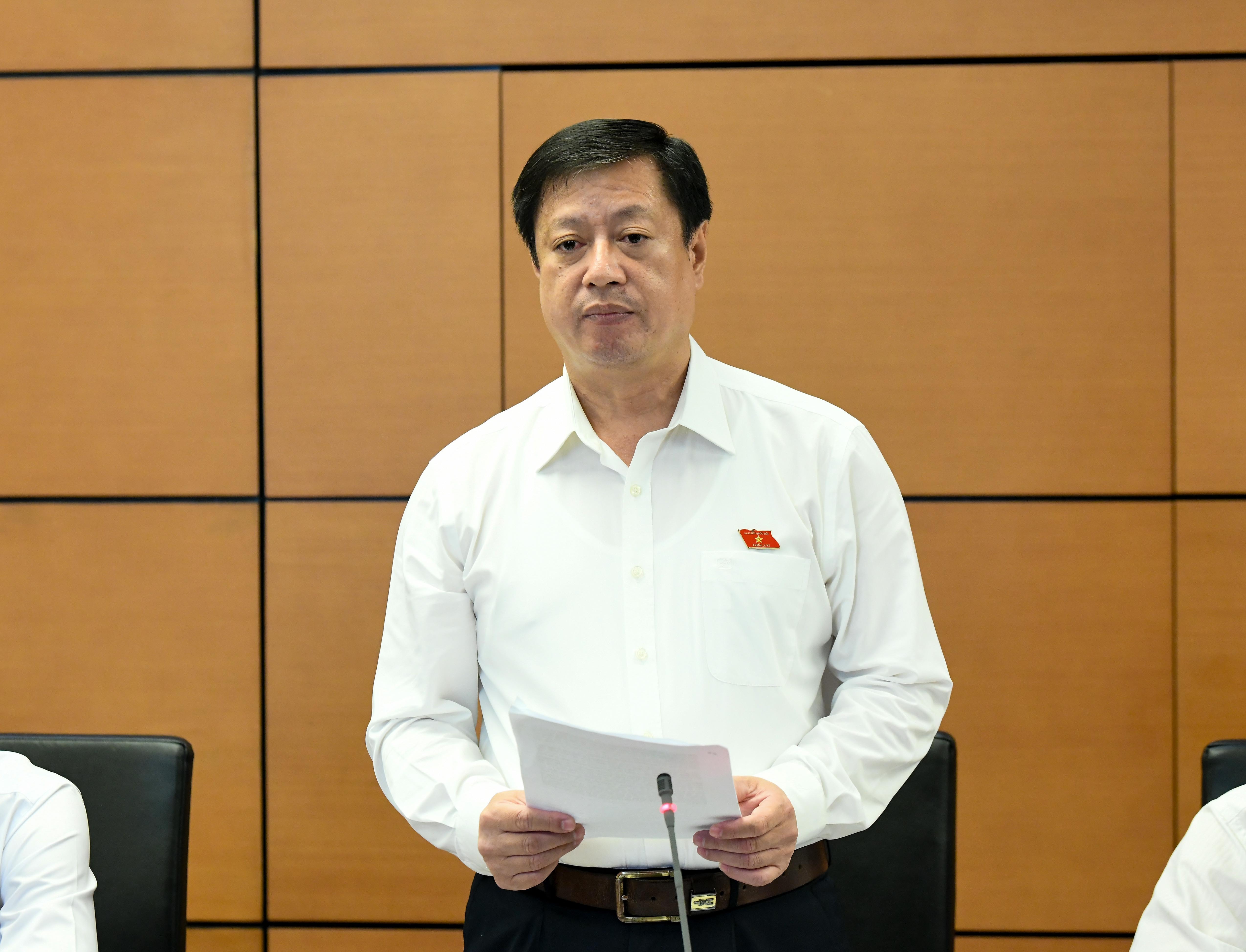 Đại biểu Quốc hội TP Hồ Chí Minh Dương Văn Thăng phát biểu