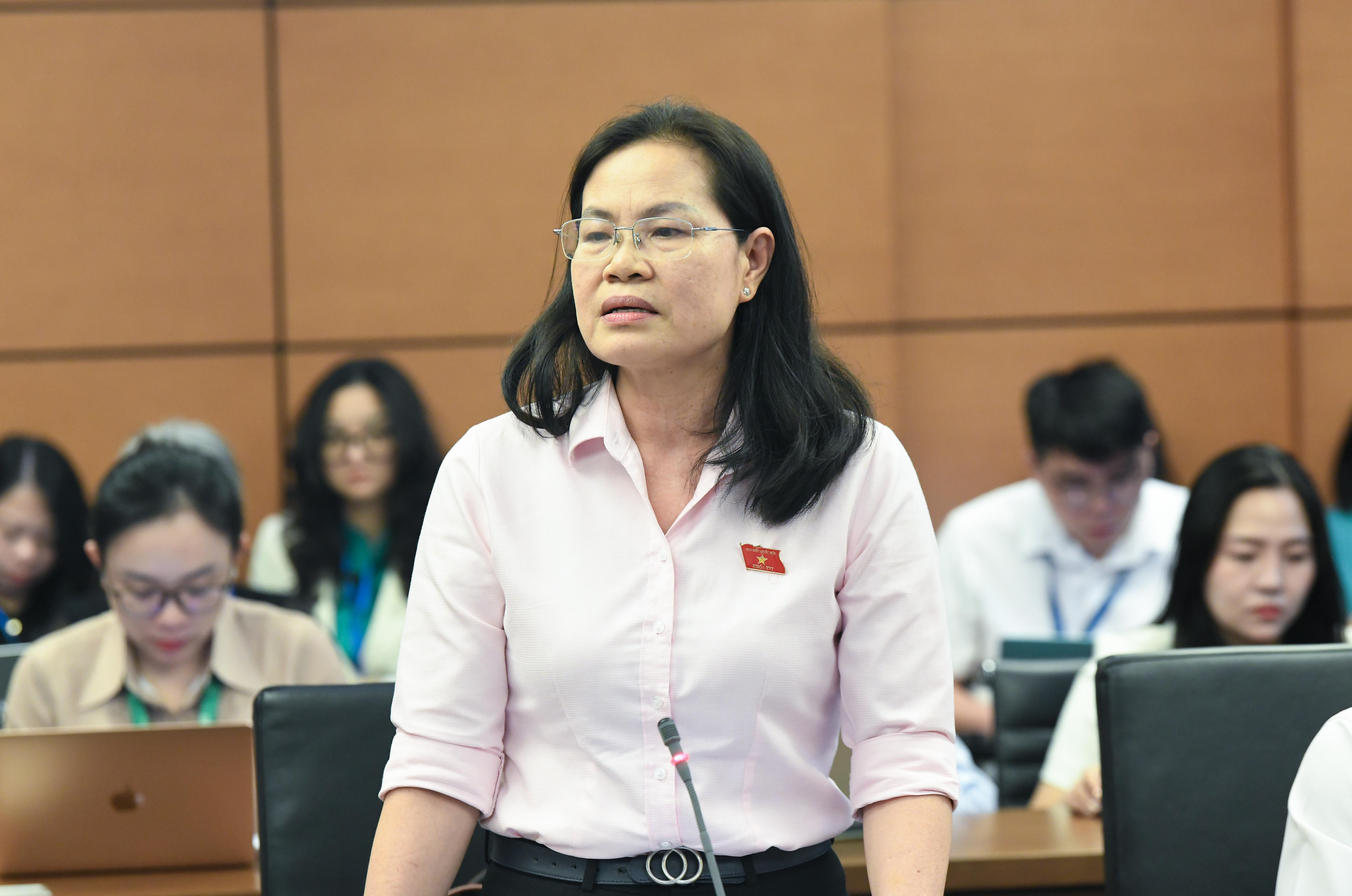 Đại biểu Quốc hội TP Hồ Chí Minh Nguyễn Thị Hồng Hạnh phát biểuDSC_7491