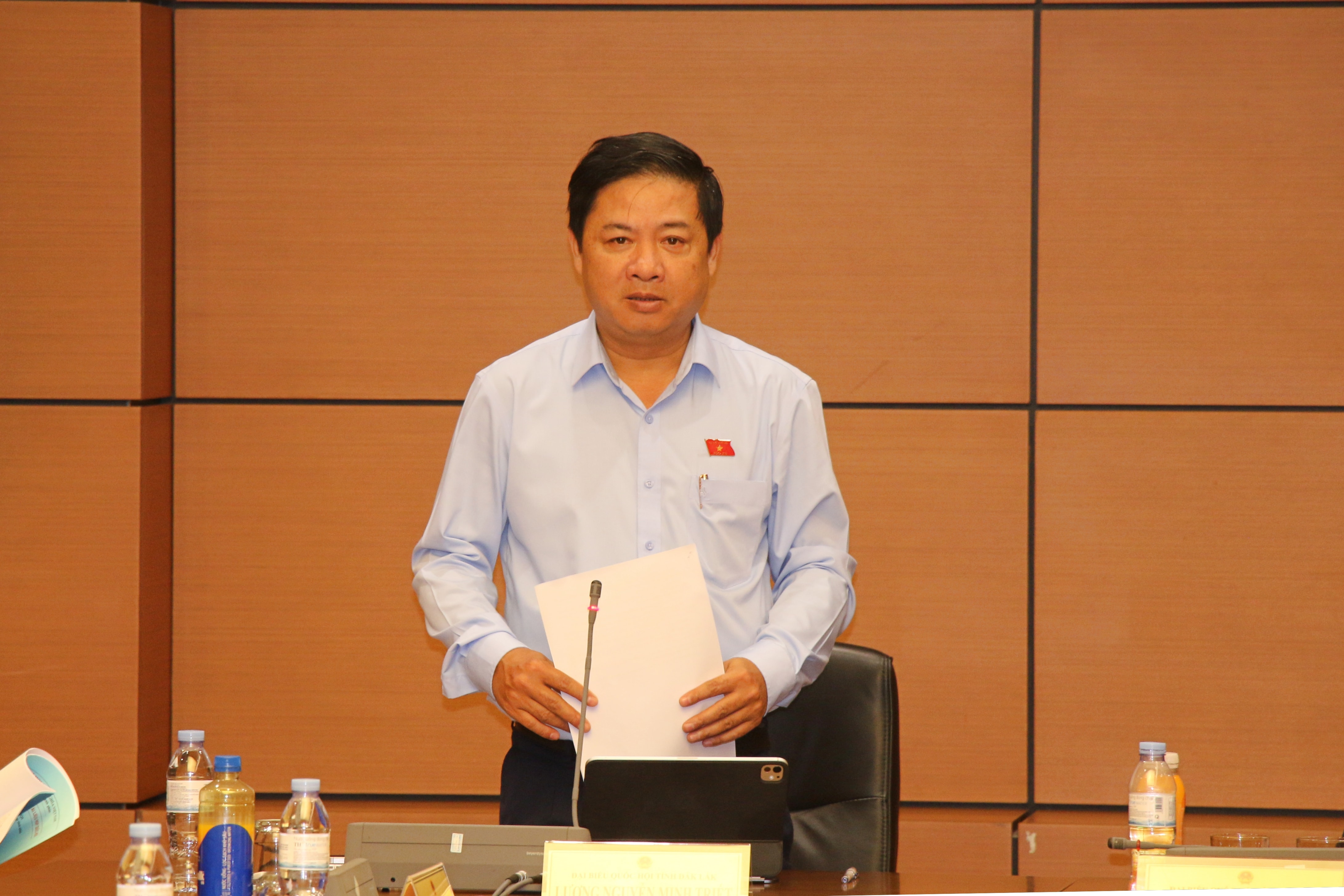 Đại biêu Lương Nguyễn Minh Triết (Đắk Lắk) phát biểu