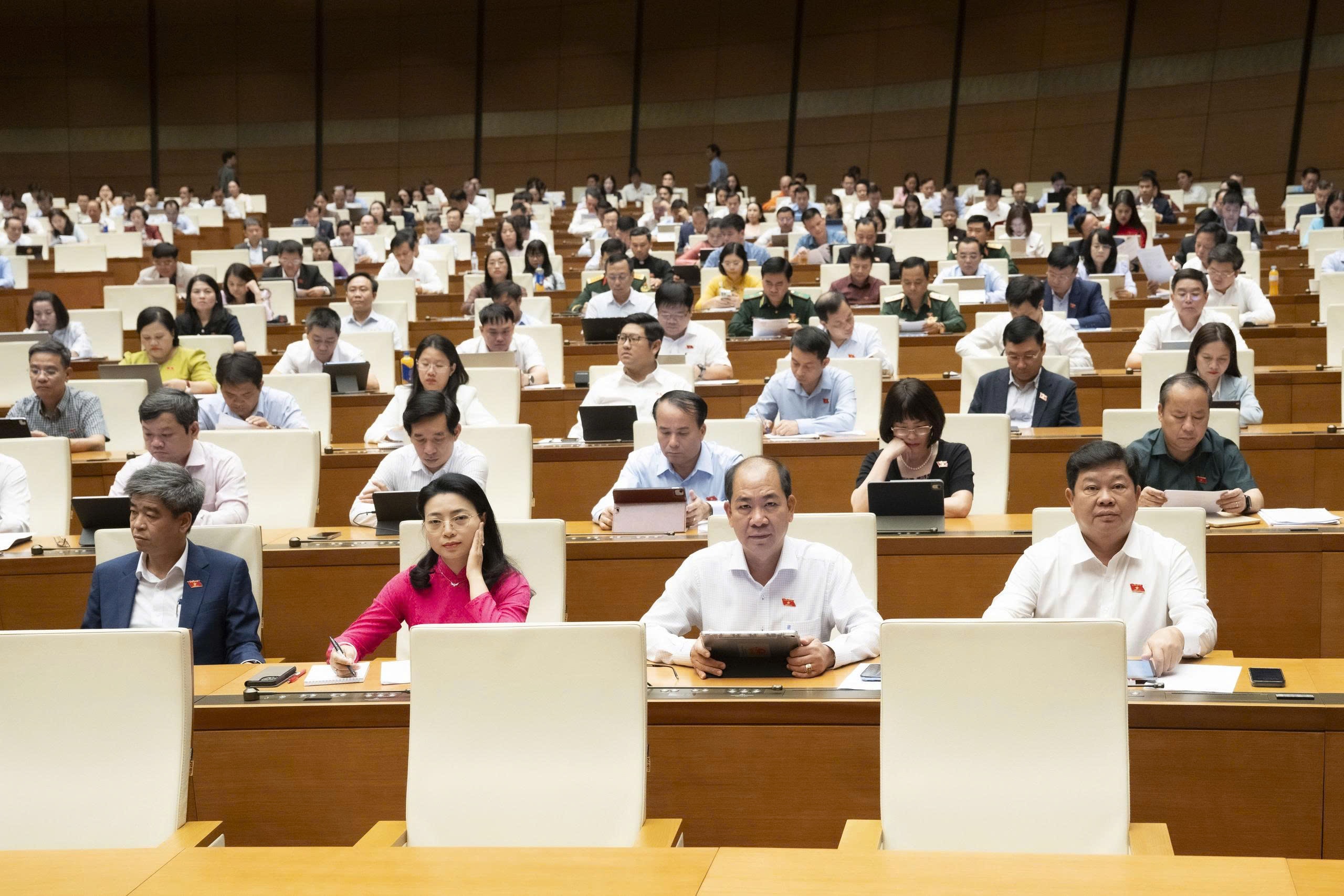 Quốc hội nghe các Tờ trình, Báo cáo và báo cáo thẩm tra về các lĩnh vực 6