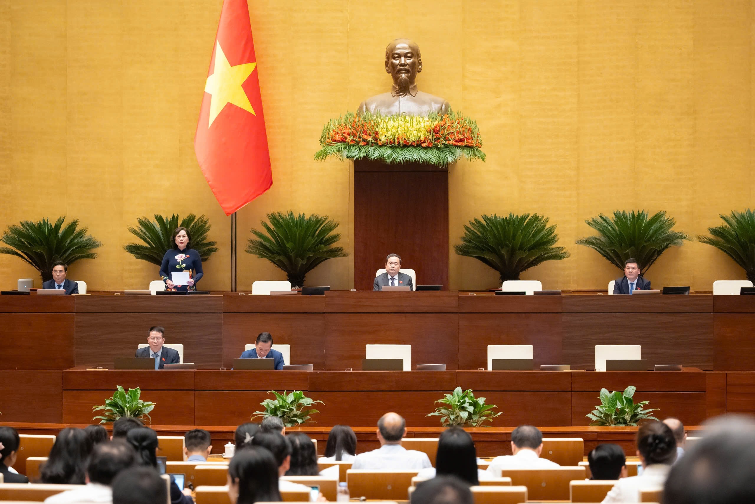 Quốc hội nghe các Tờ trình, Báo cáo và báo cáo thẩm tra về các lĩnh vực 9