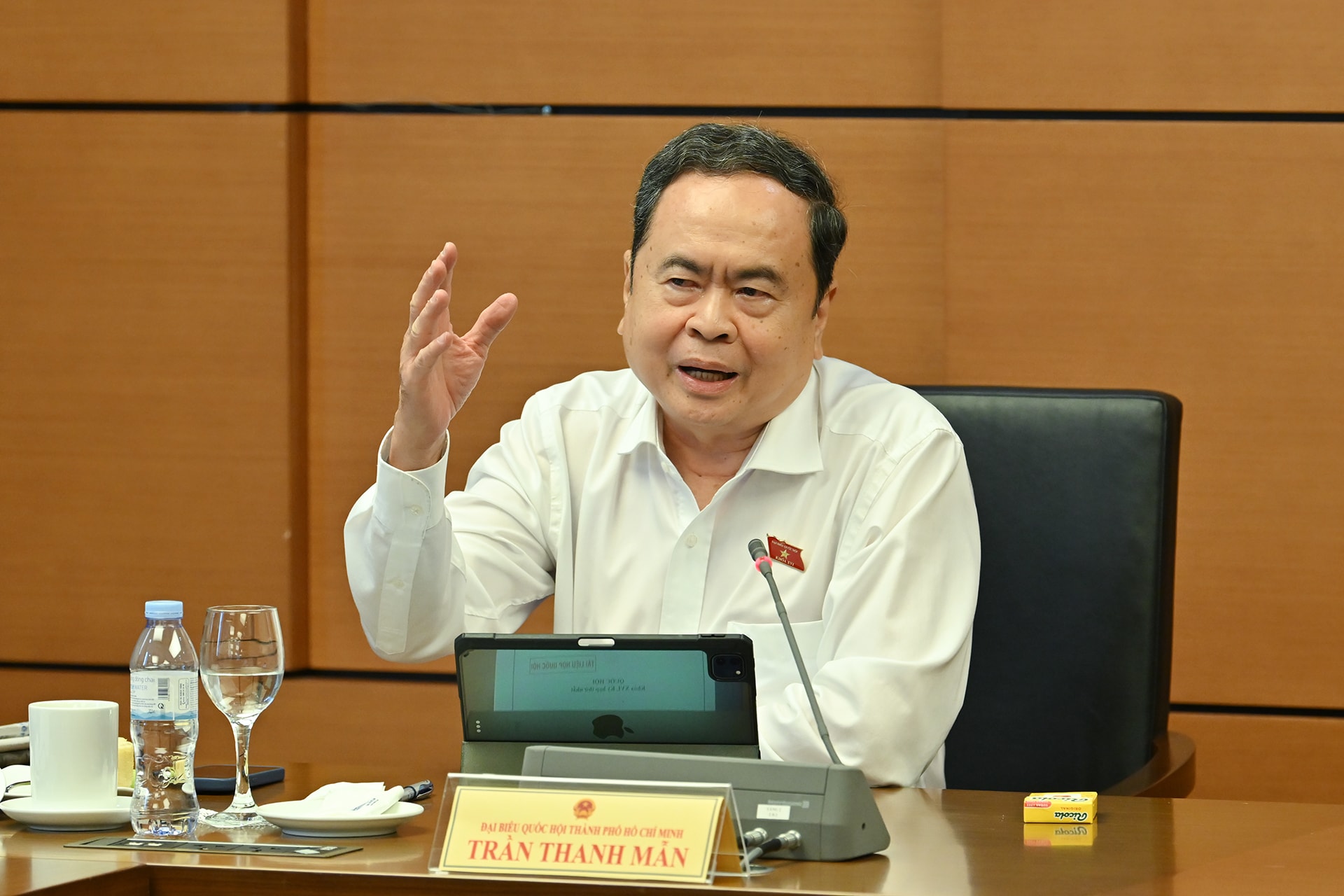 Chủ tịch Quốc hội Trần Thanh Mẫn phát biểu ý kiến