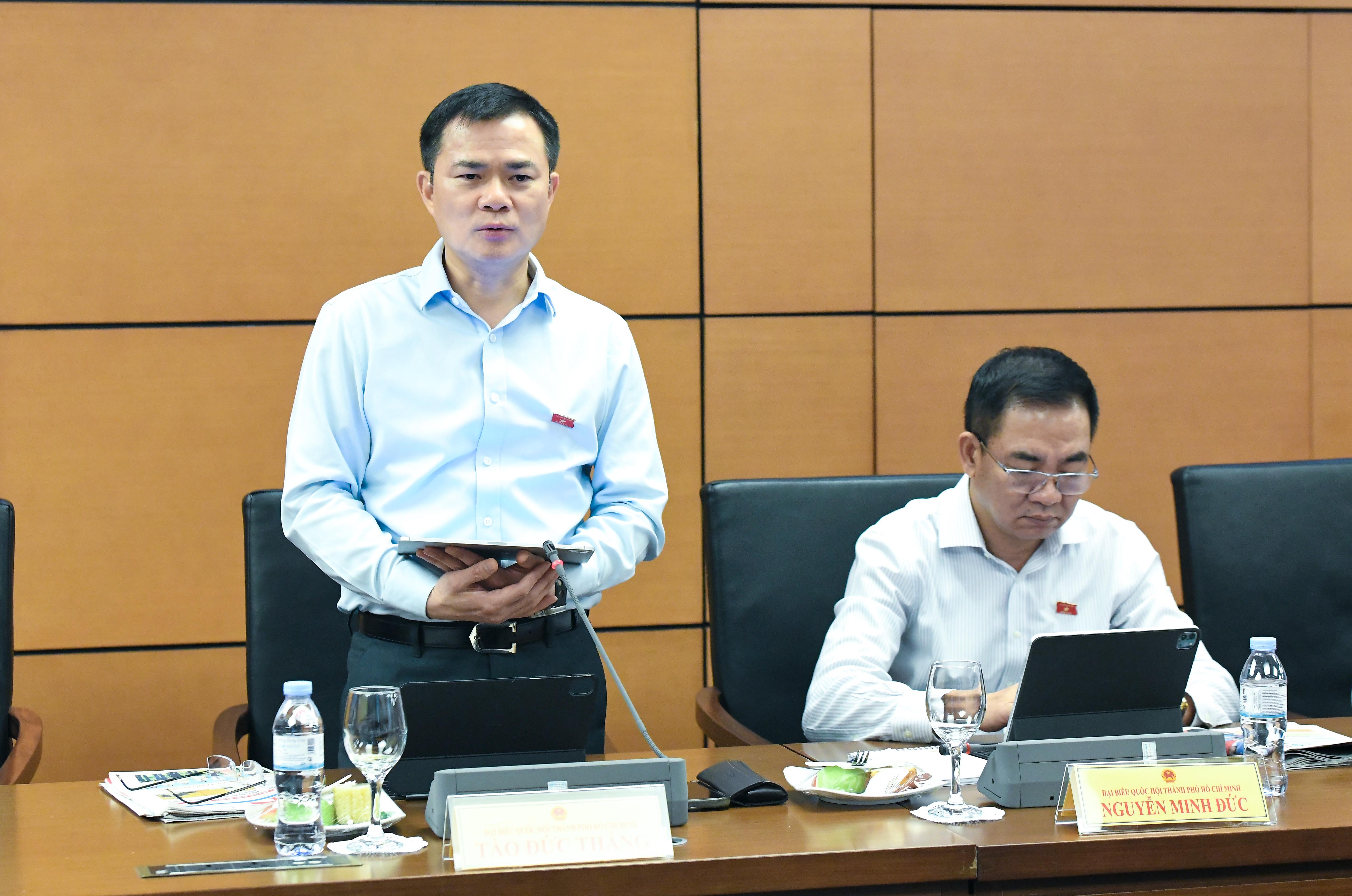 Đại biểu Quốc hội TP Hồ Chí Minh Tào Đức Thắng phát biểu