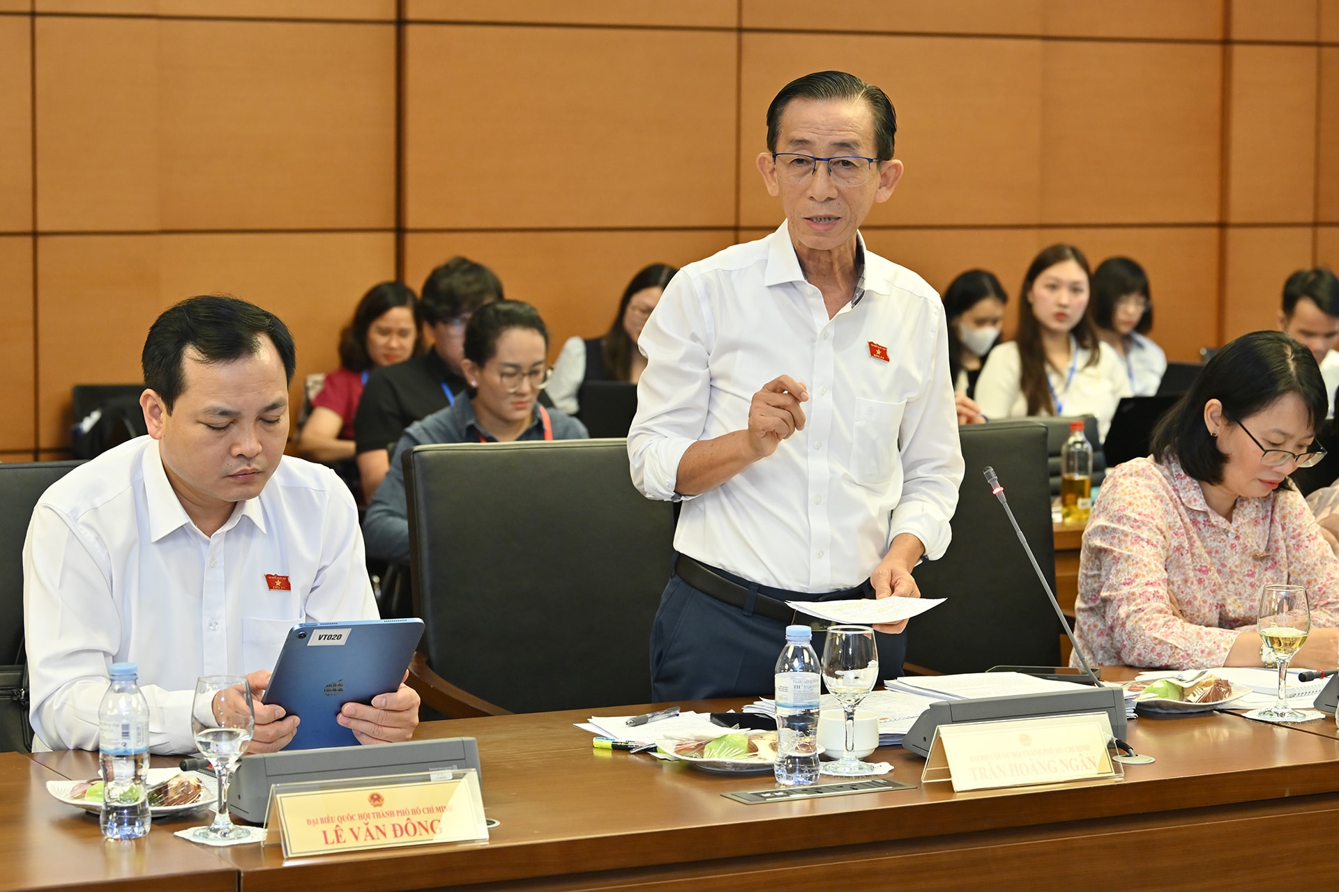 Đại biểu Quốc hội TP Hồ Chí Minh Trần Hoàng Ngân phát biểu