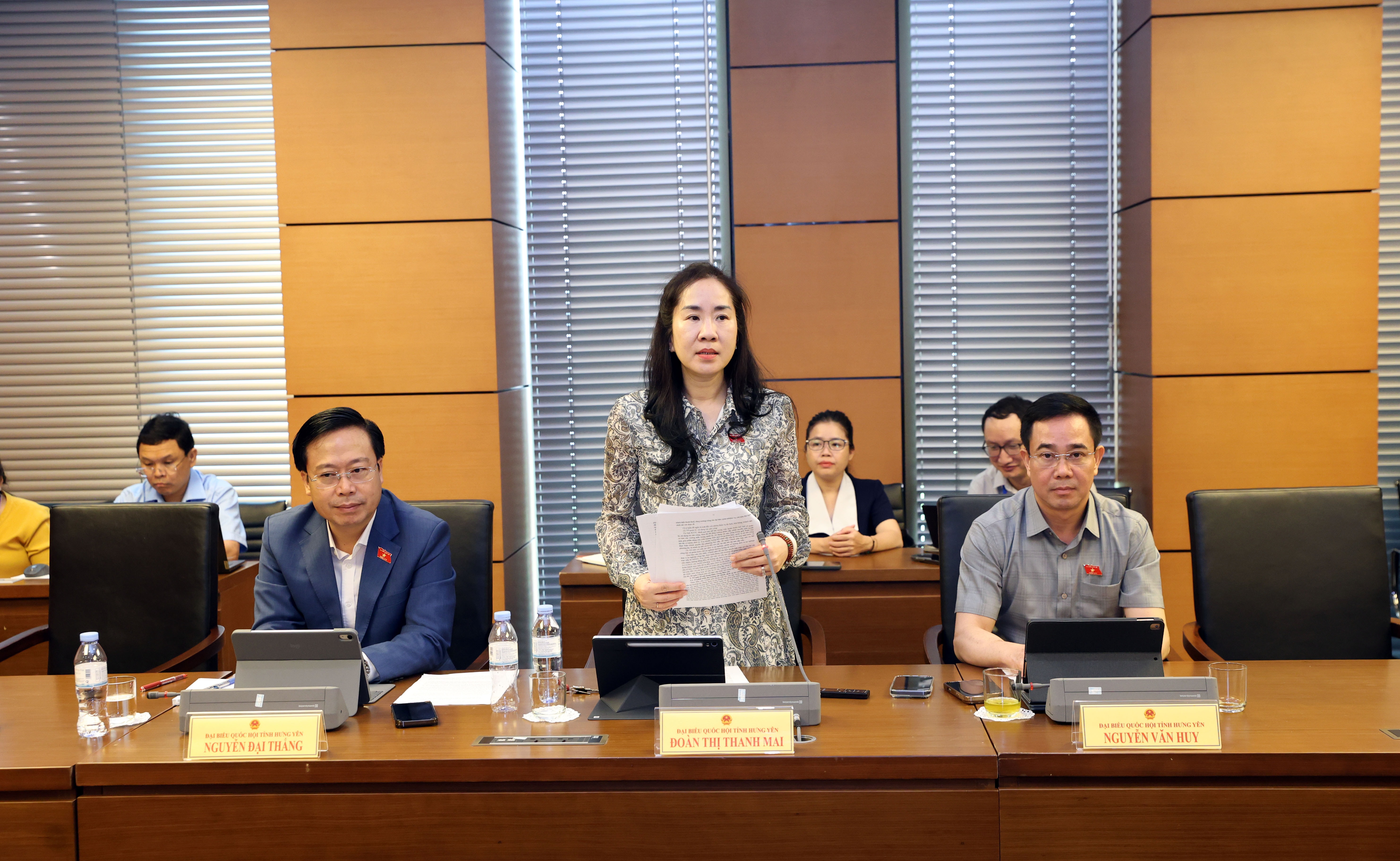 ĐBQH Đoàn Thị Thanh Mai (Hưng Yên) phát biểu