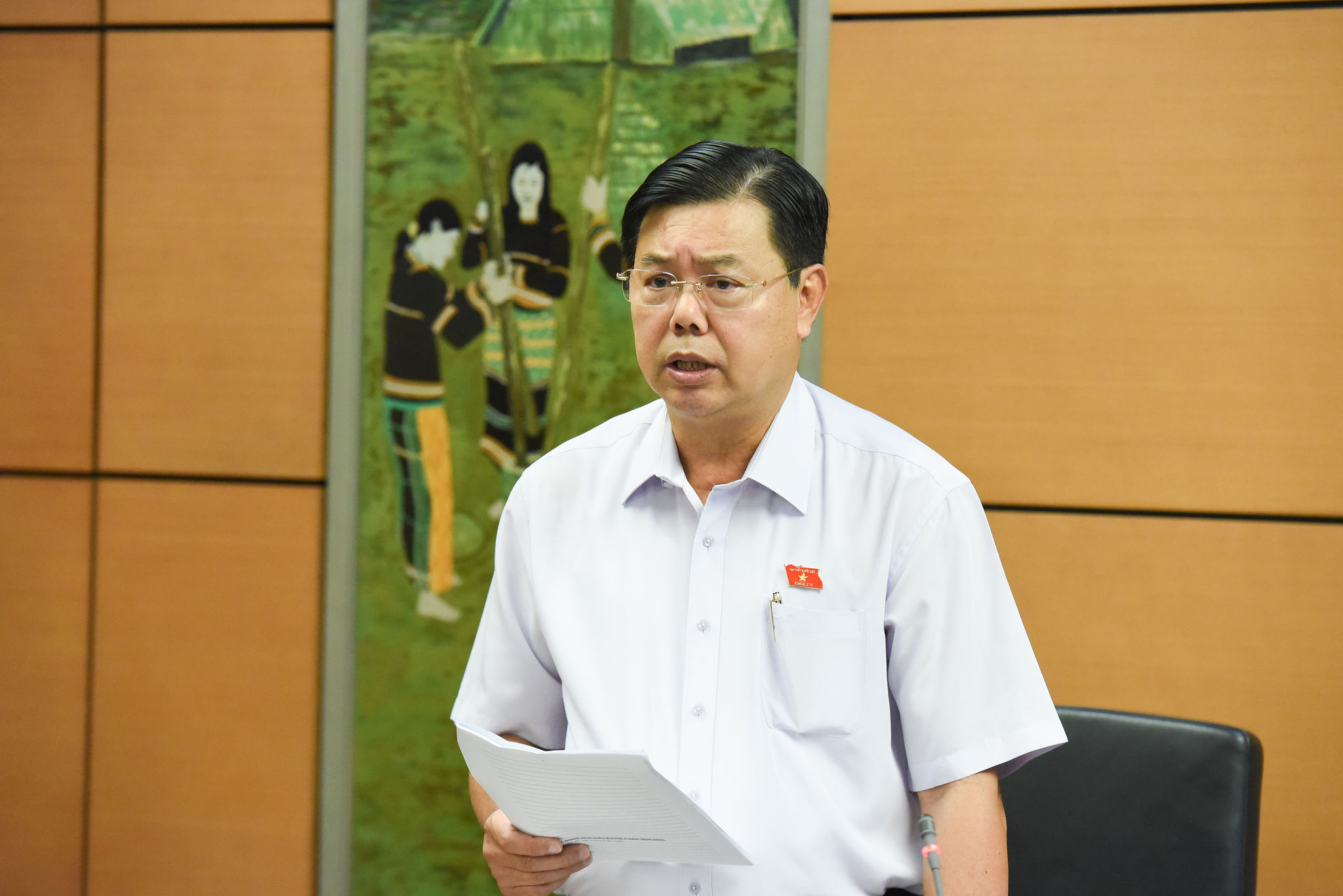 ĐBQH Nguyễn Tiến Hải (An Giang) phát biểu.