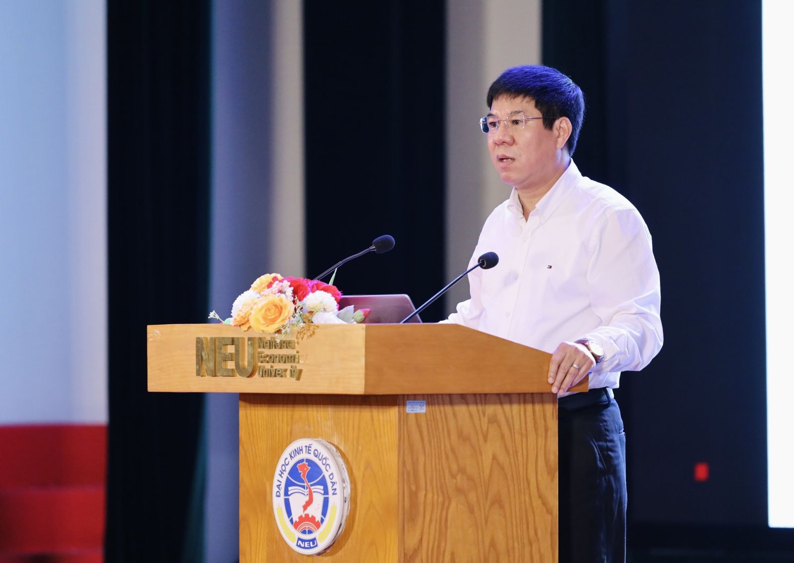 Cục trưởng Cục Quản lí chất lượng Huỳnh Văn Chương phát biểu tại hội nghị.