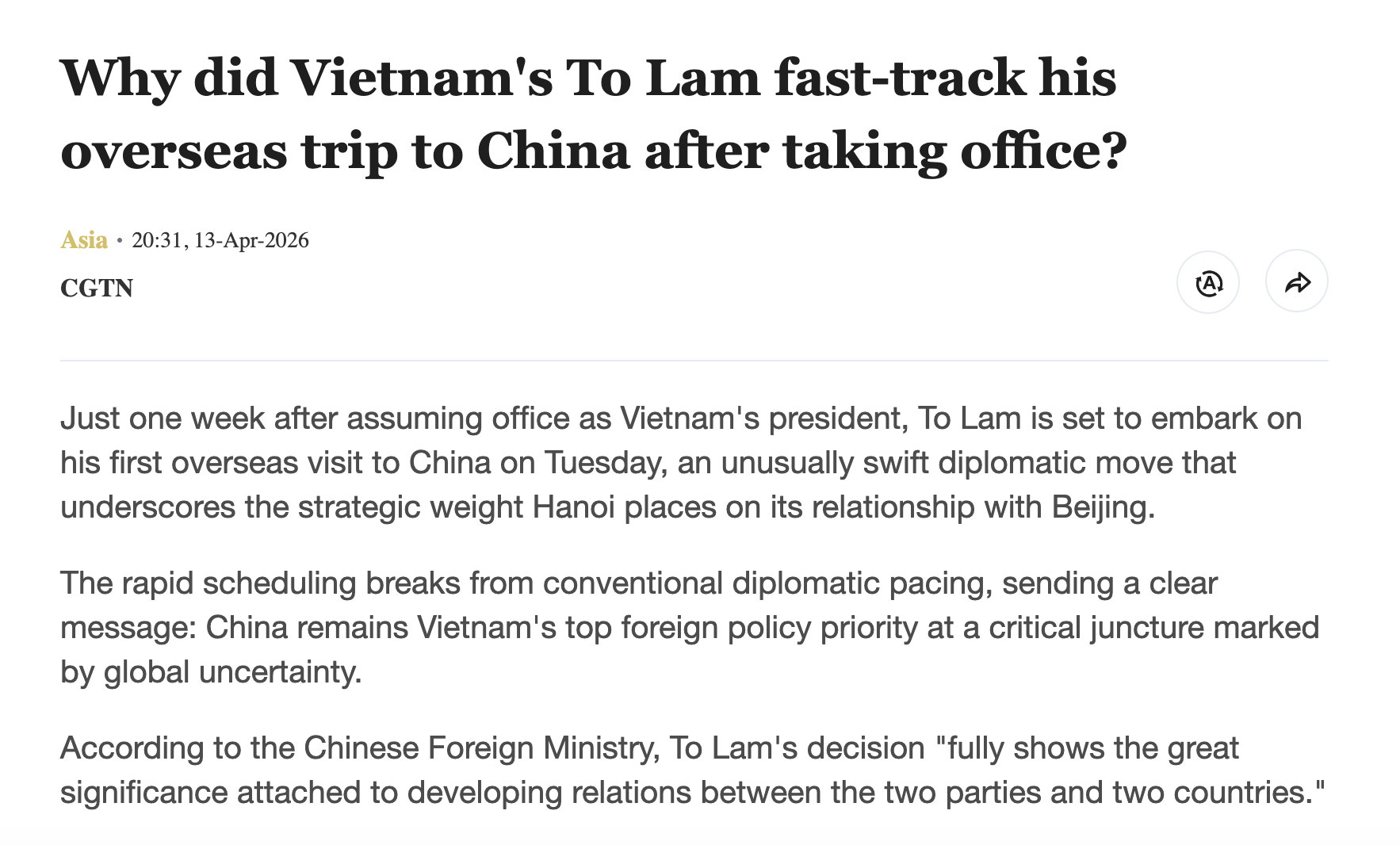 china to lam