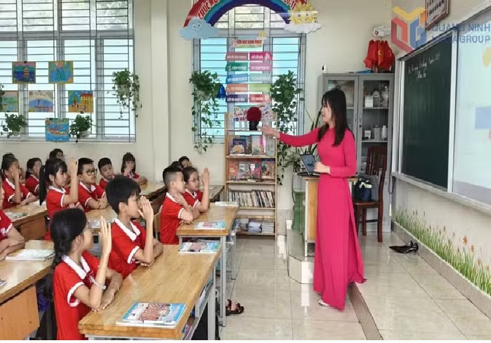 A class of the Hong Gai Primary School in Quang Ninh province (Photo: baoquangninh.vn)