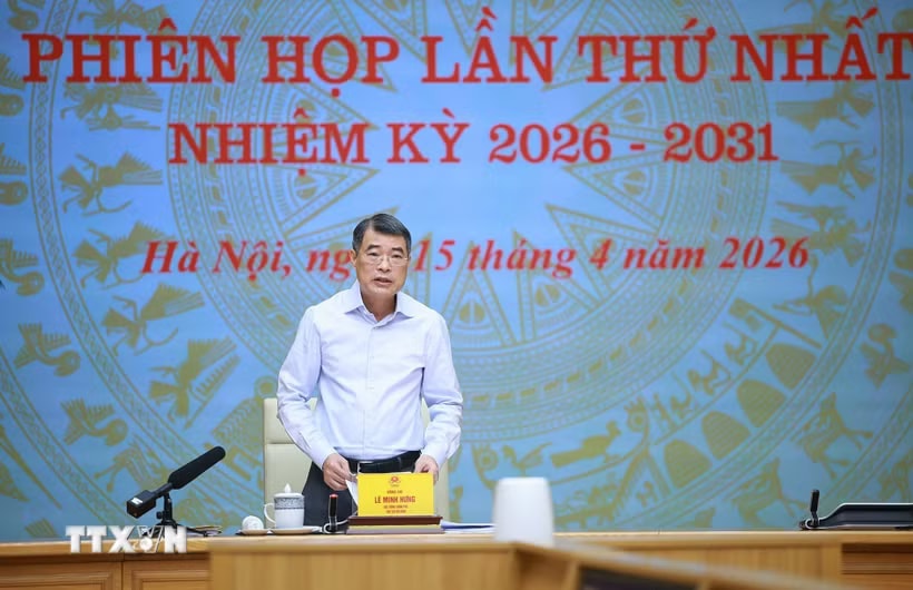 Thủ tướng Lê Minh Hưng, Chủ tịch Hội đồng Thi đua-Khen thưởng Trung ương chủ trì phiên họp lần thứ nhất nhiệm kỳ 2026-2031. (Ảnh: Dương Giang/TTXVN)