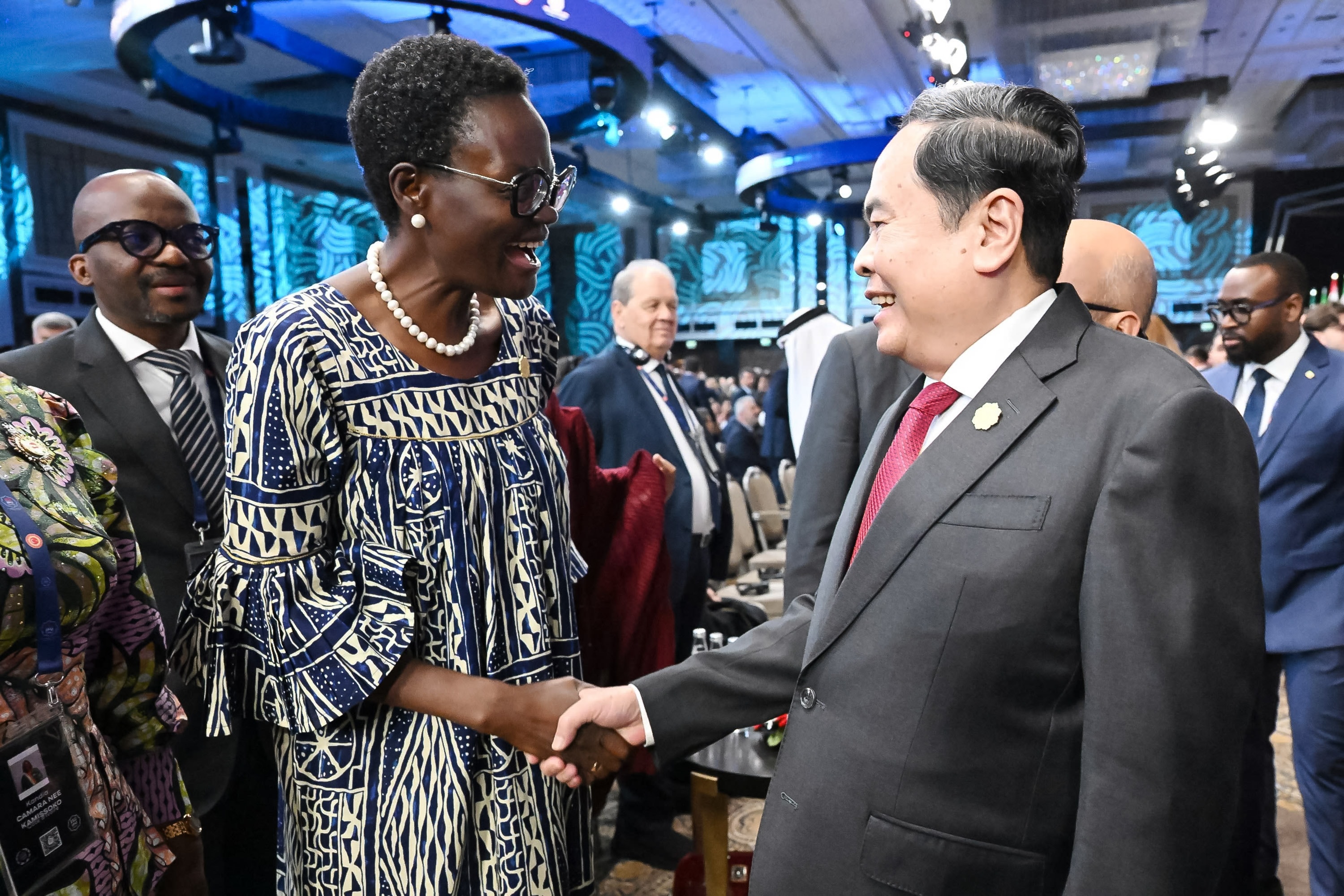 Chủ tịch Quốc hội Trần Thanh Mẫn và Chủ tịch IPU Tulia Ackson