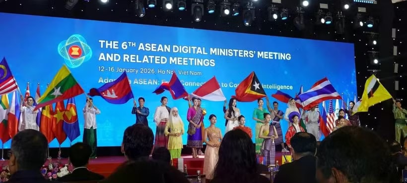 The sixth ASEAN Digital Ministers’ Meeting (ADGMIN) approves the Hanoi Declaration on digital cooperation, reaffirming the bloc’s goals and principles as outlined in the 1967 Bangkok Declaration and the ASEAN Charter. (Photo: ASEAN/Facebook)