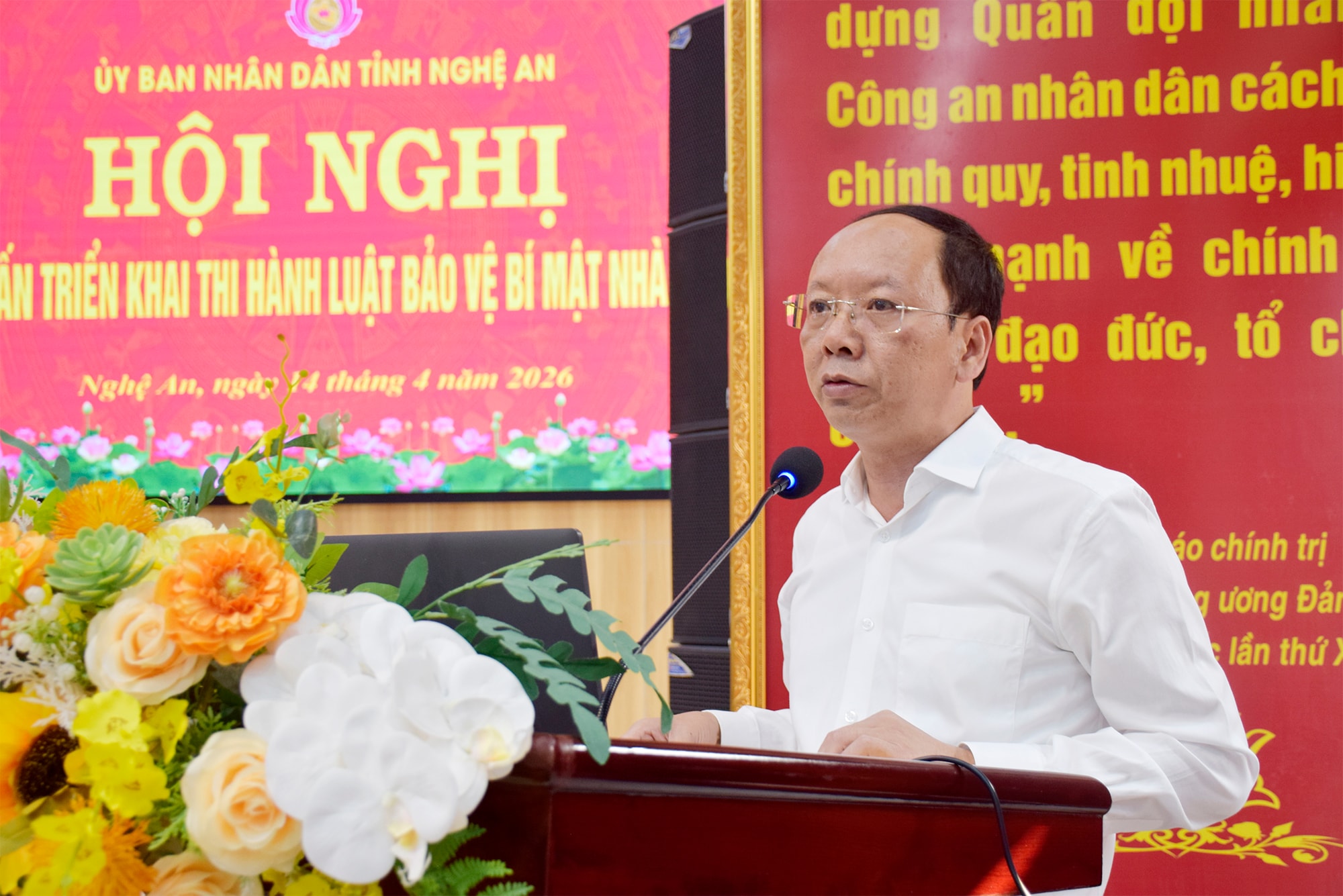 Phó Chủ tịch Thường trực UBND tỉnh Bùi Thanh An phát biểu.
