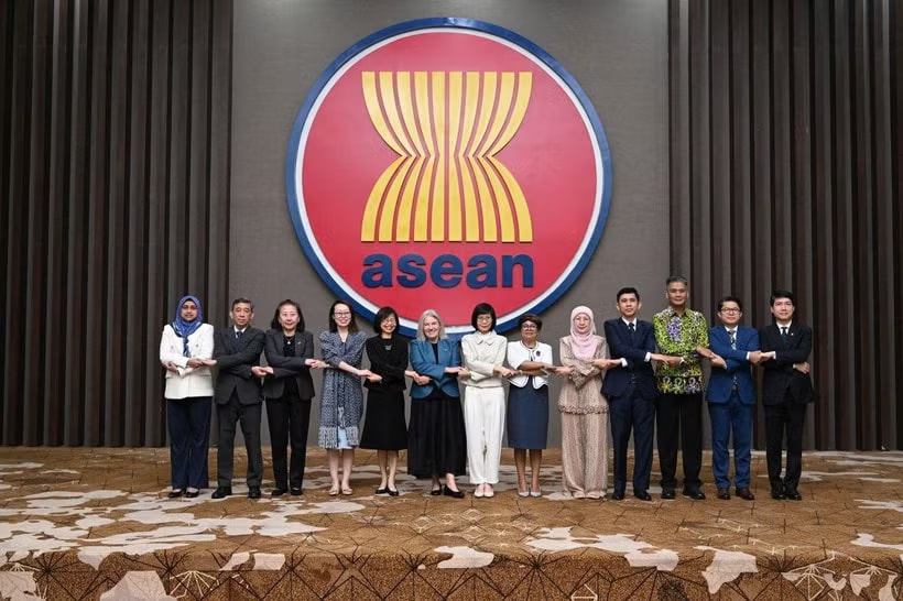 Delegates at the 14th Meeting of the ASEAN–New Zealand Joint Cooperation Committee, held at the ASEAN Secretariat in Jakarta on April 24. (Photo: ASEAN Secretariat)