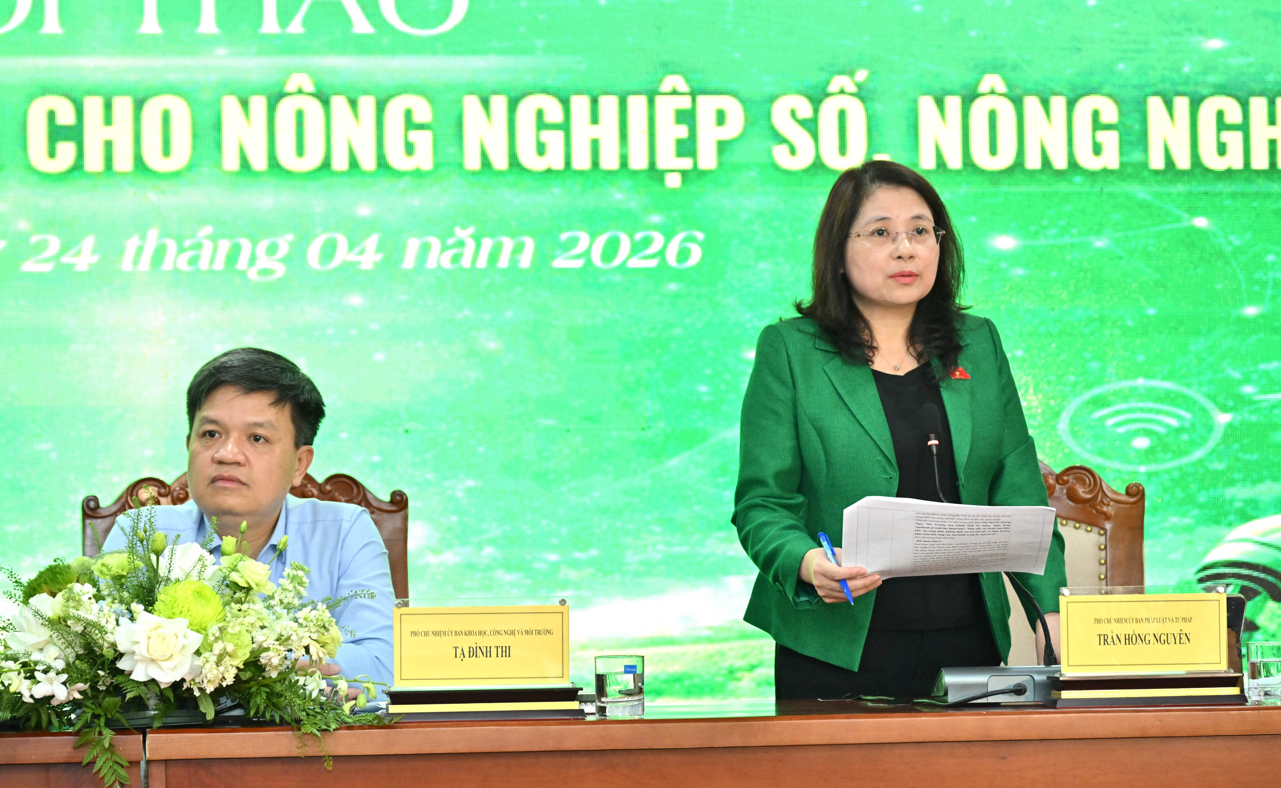 Phó Chủ nhiệm Ủy ban Pháp luật và Tư pháp Trần Hồng NguyênVQK_2146